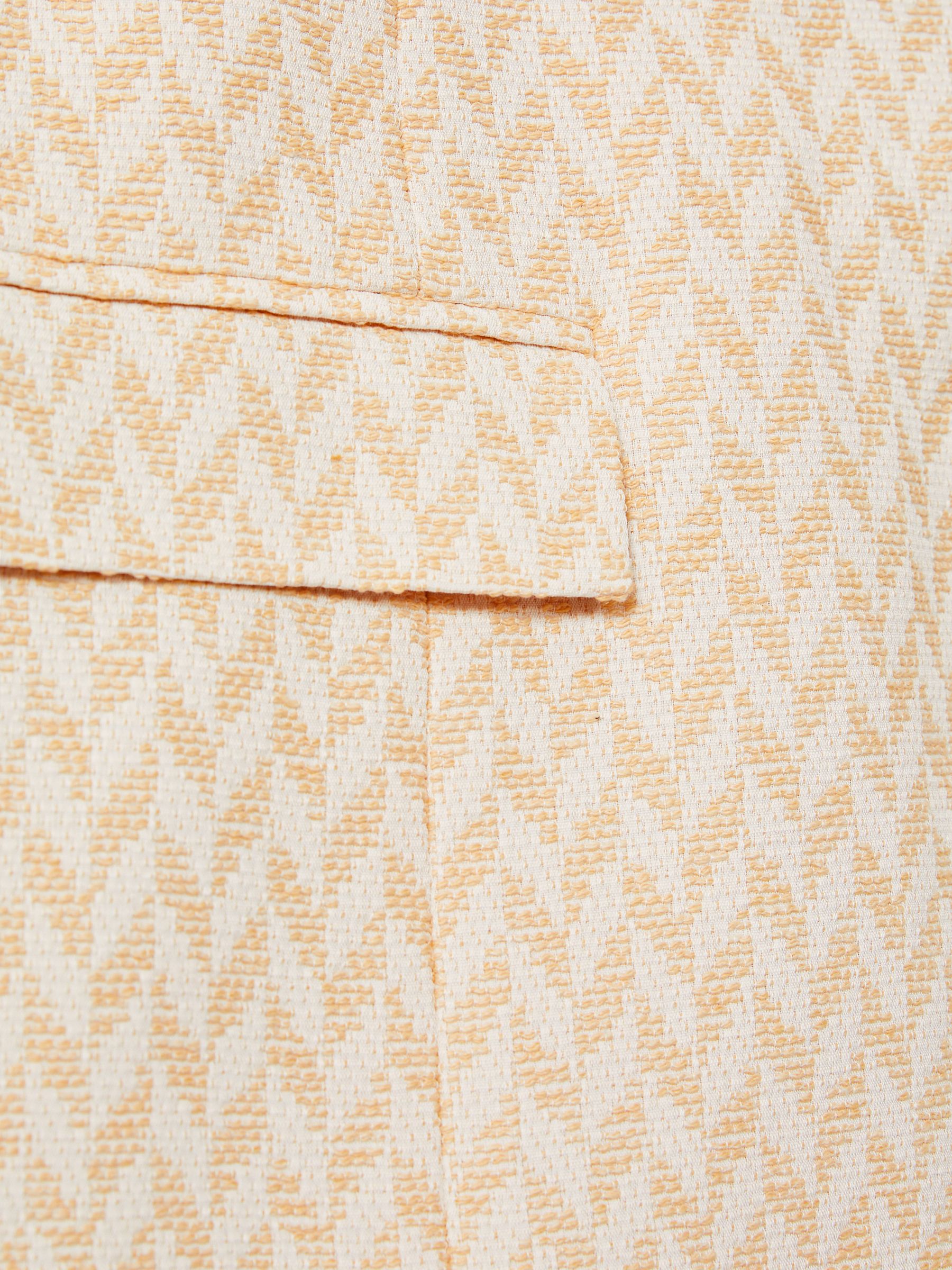 Anna Quan Chevron Weave Mini Skirt in Cream