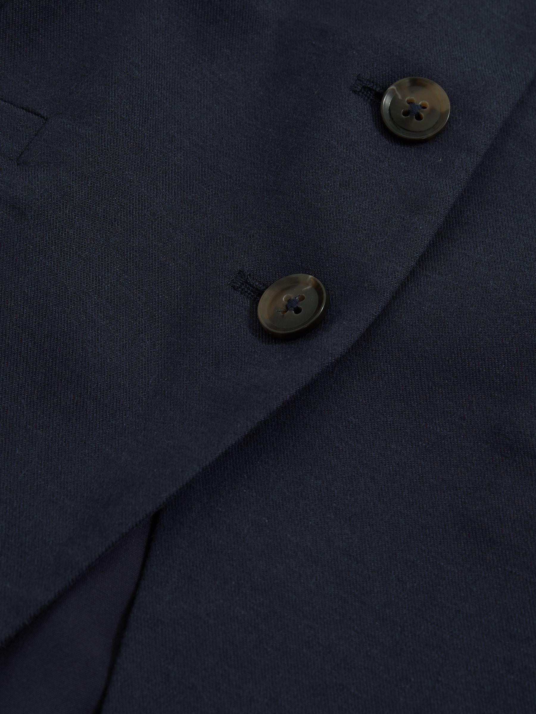 Paige Button-Through Vest in Dark Ink Blue