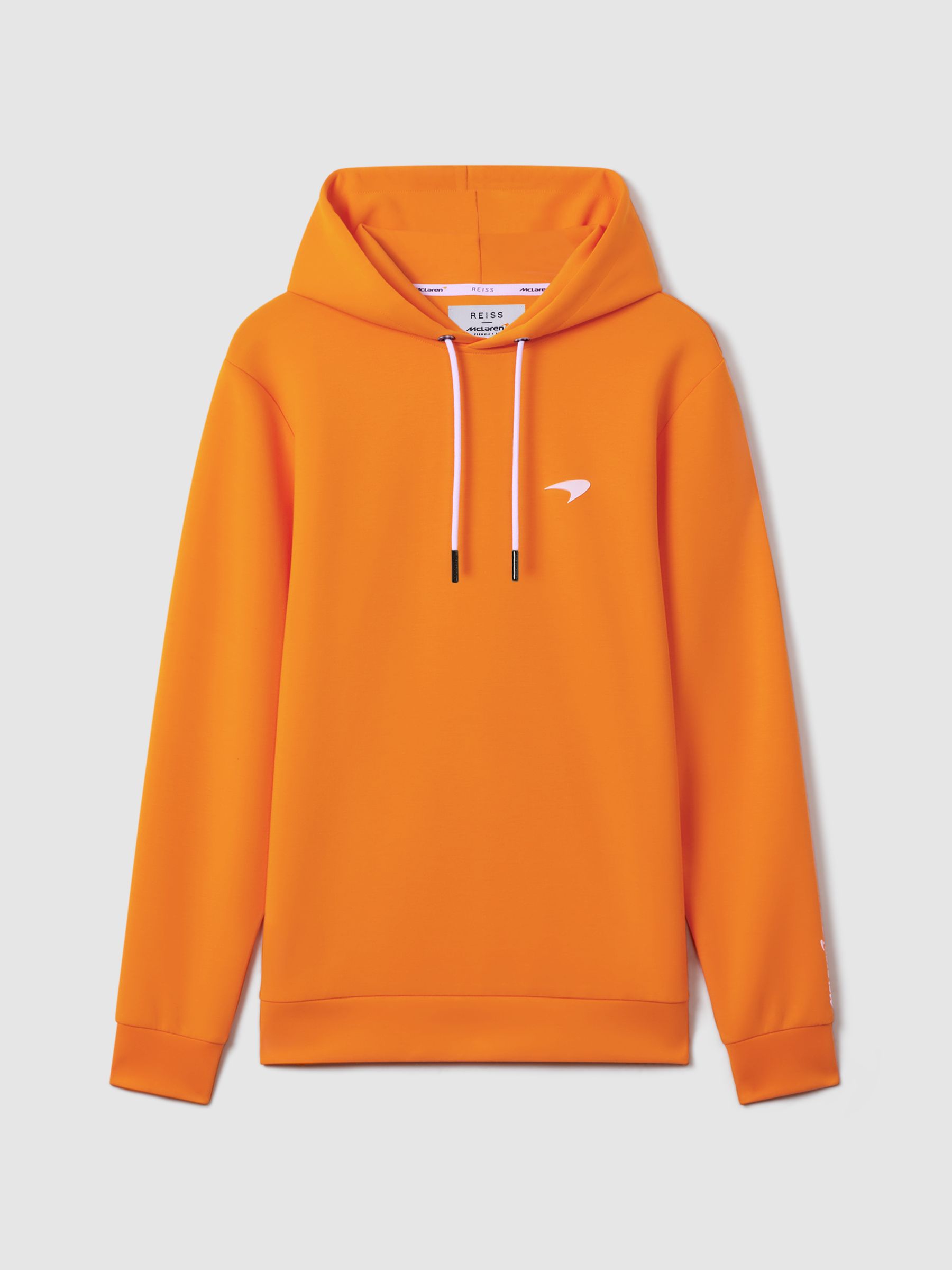 McLaren F1 Interlock Jersey Hoodie in Papaya
