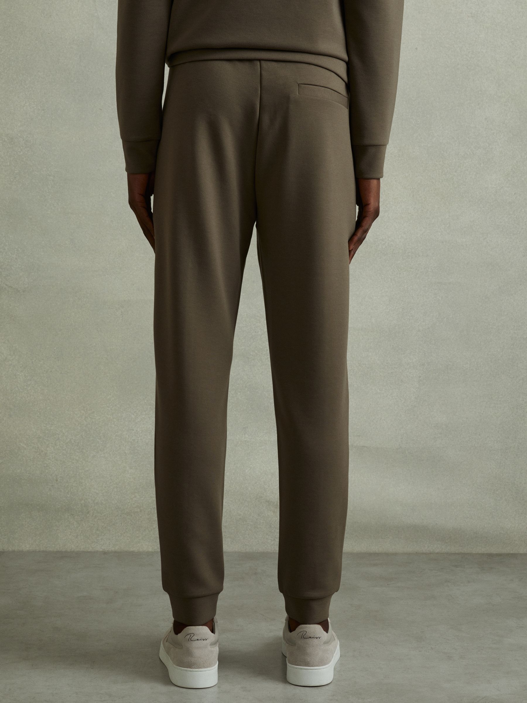 Drawstring Jersey Joggers in Sage Green