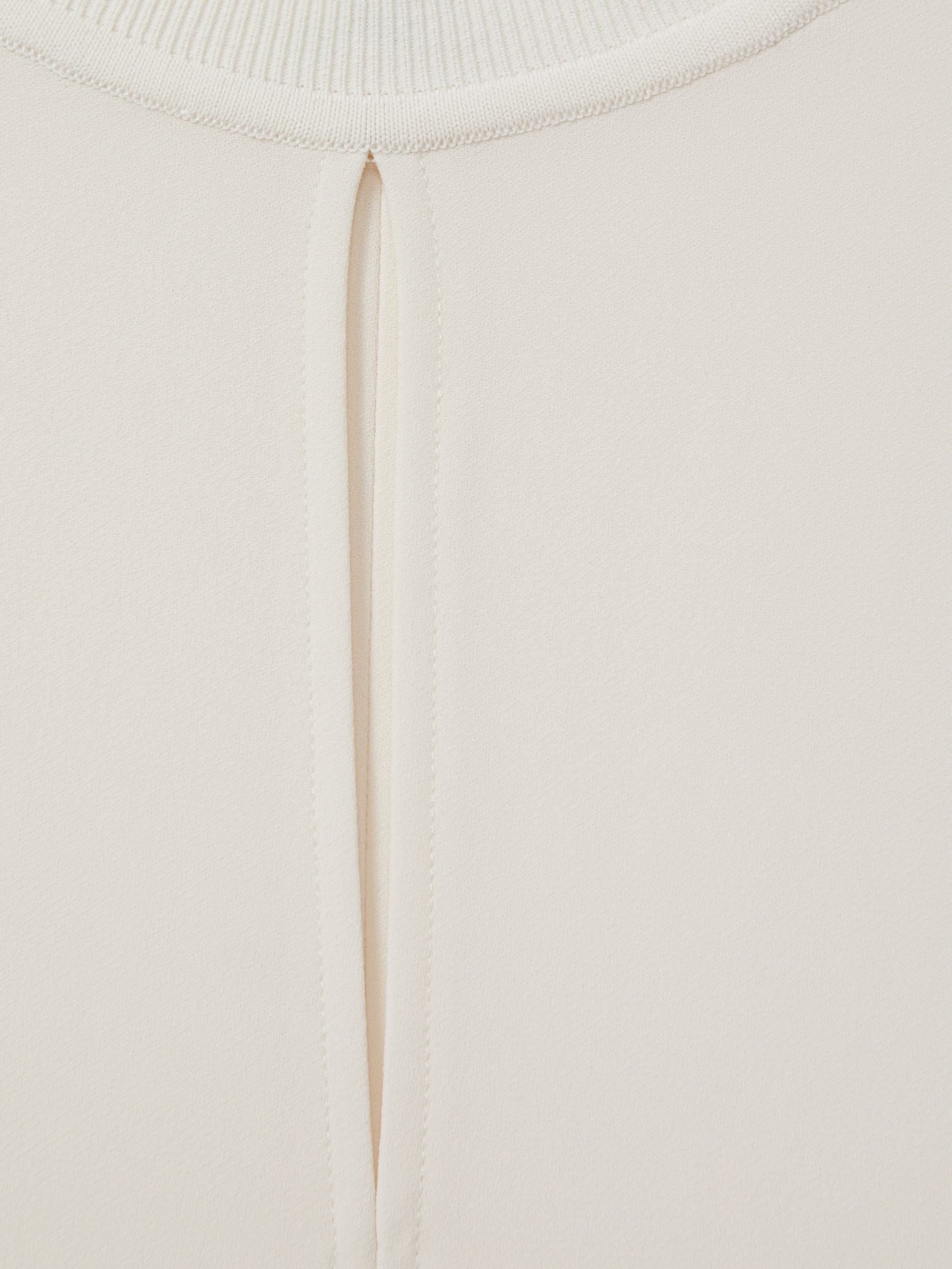 Draped Sleeve Top in Ivory