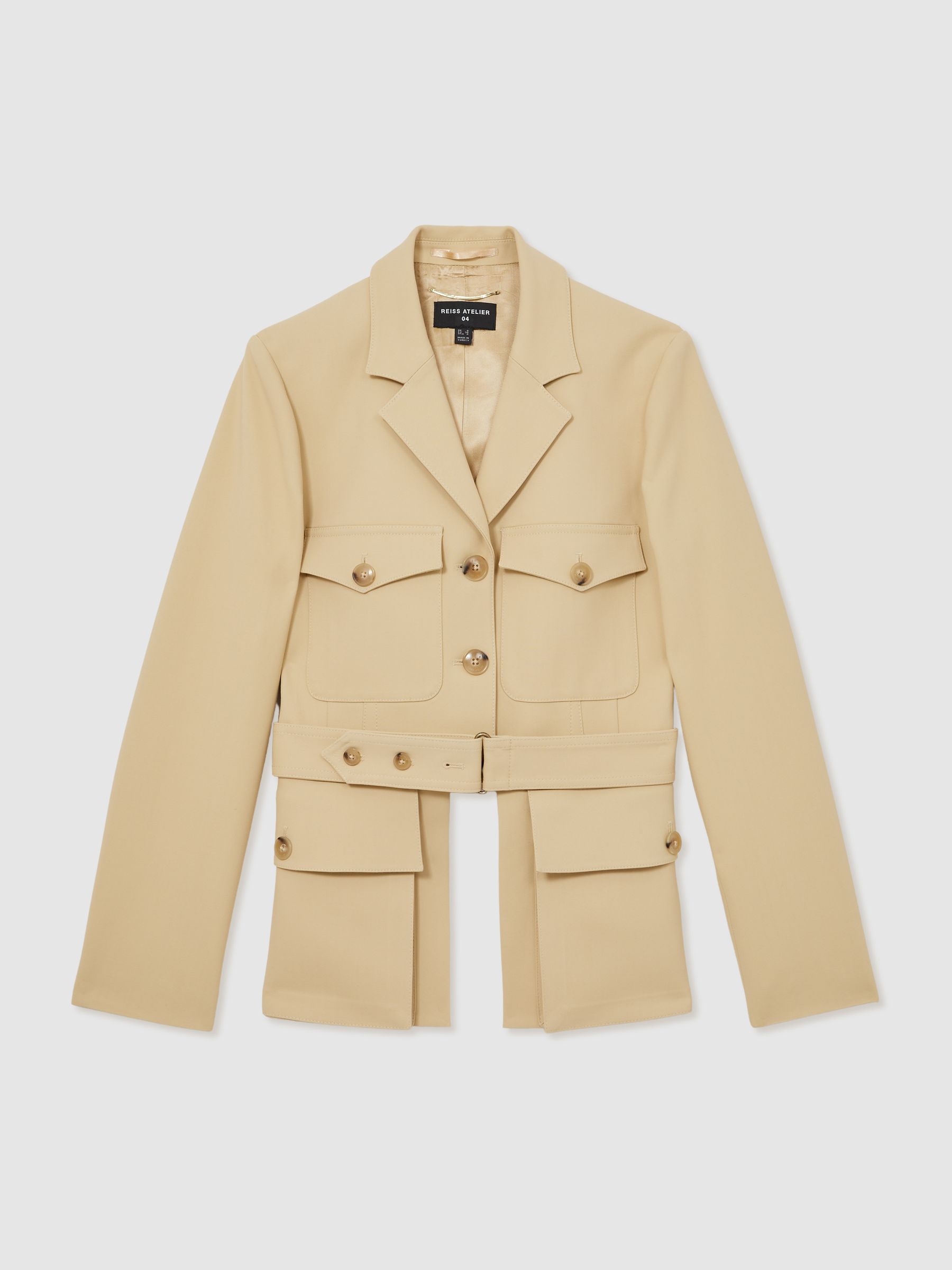 Atelier Belted Utility Jacket in Neutral