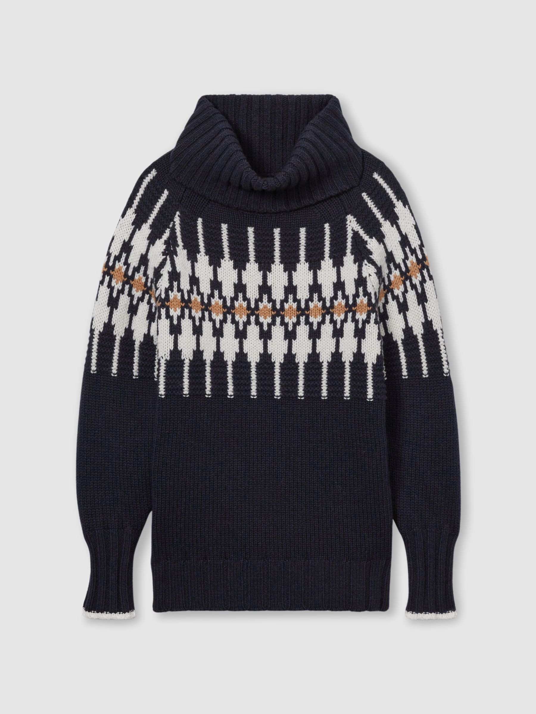 Wool-Blend Jumper in Navy