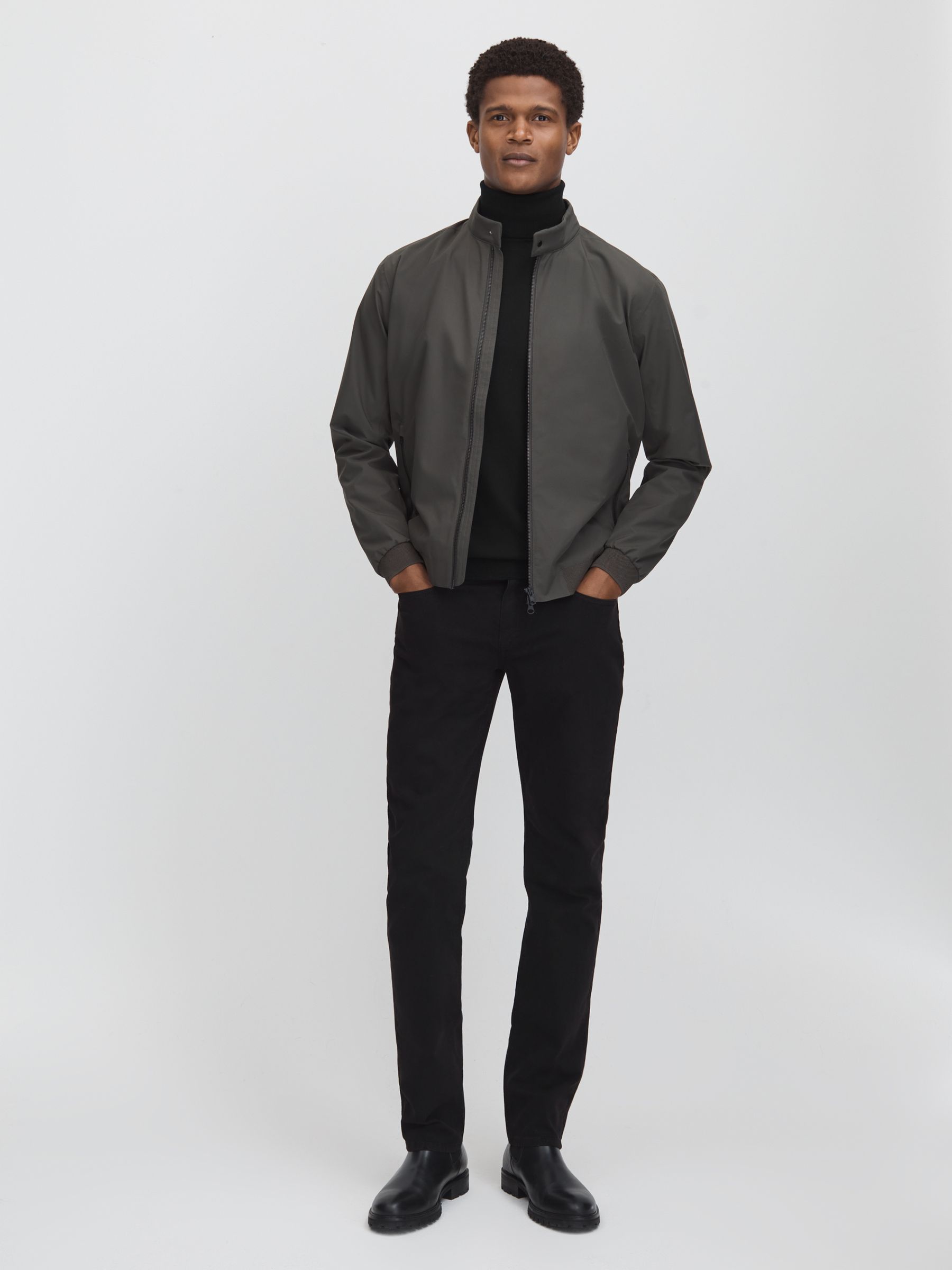 Paige Straight Leg Jeans in Black