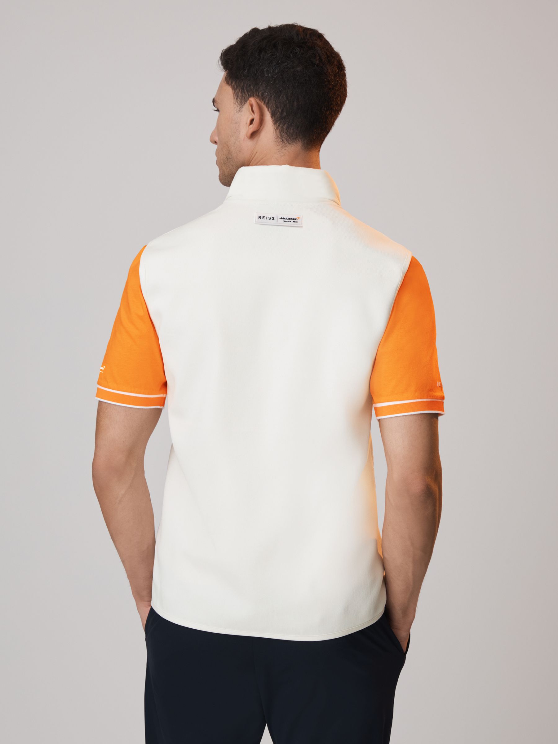 McLaren F1 Hybrid Quilt and Knit Gilet in White