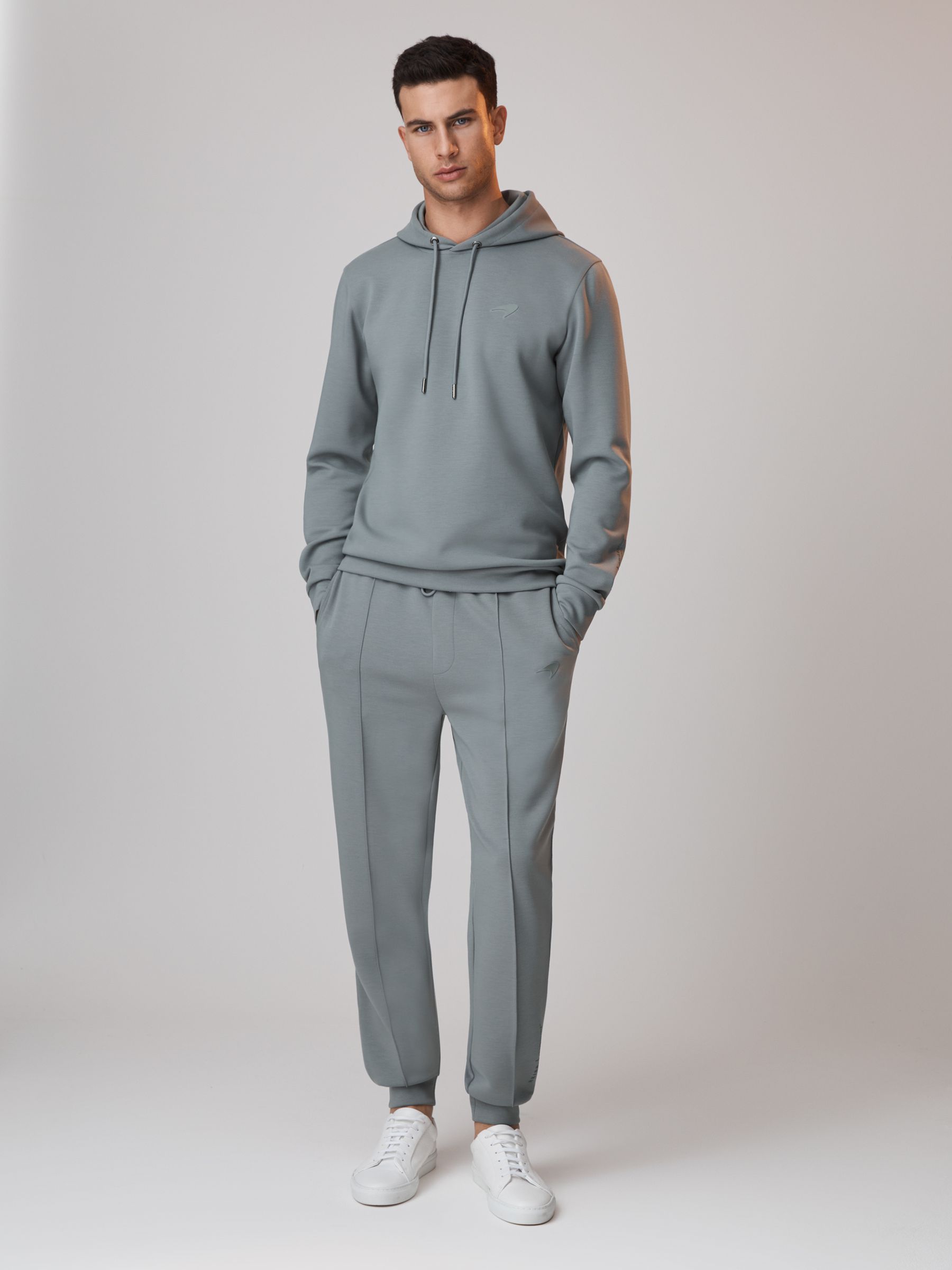 McLaren F1 Interlock Jersey Drawstring Joggers in Sage