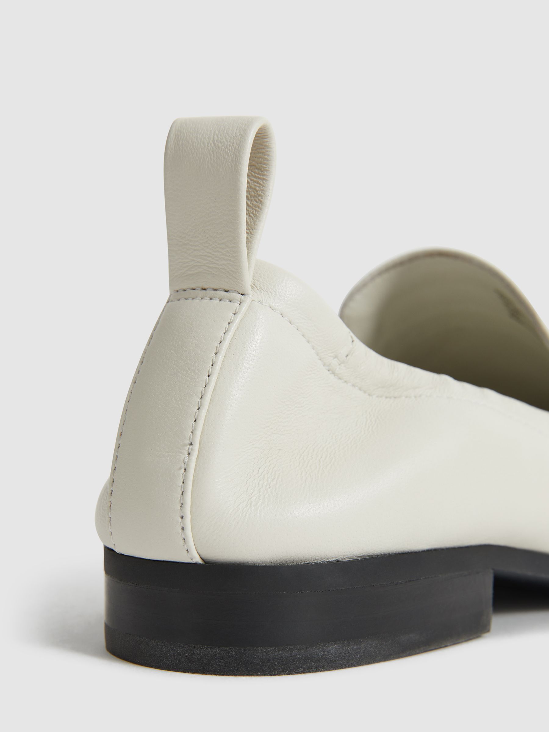 Leather Loafers in Off White