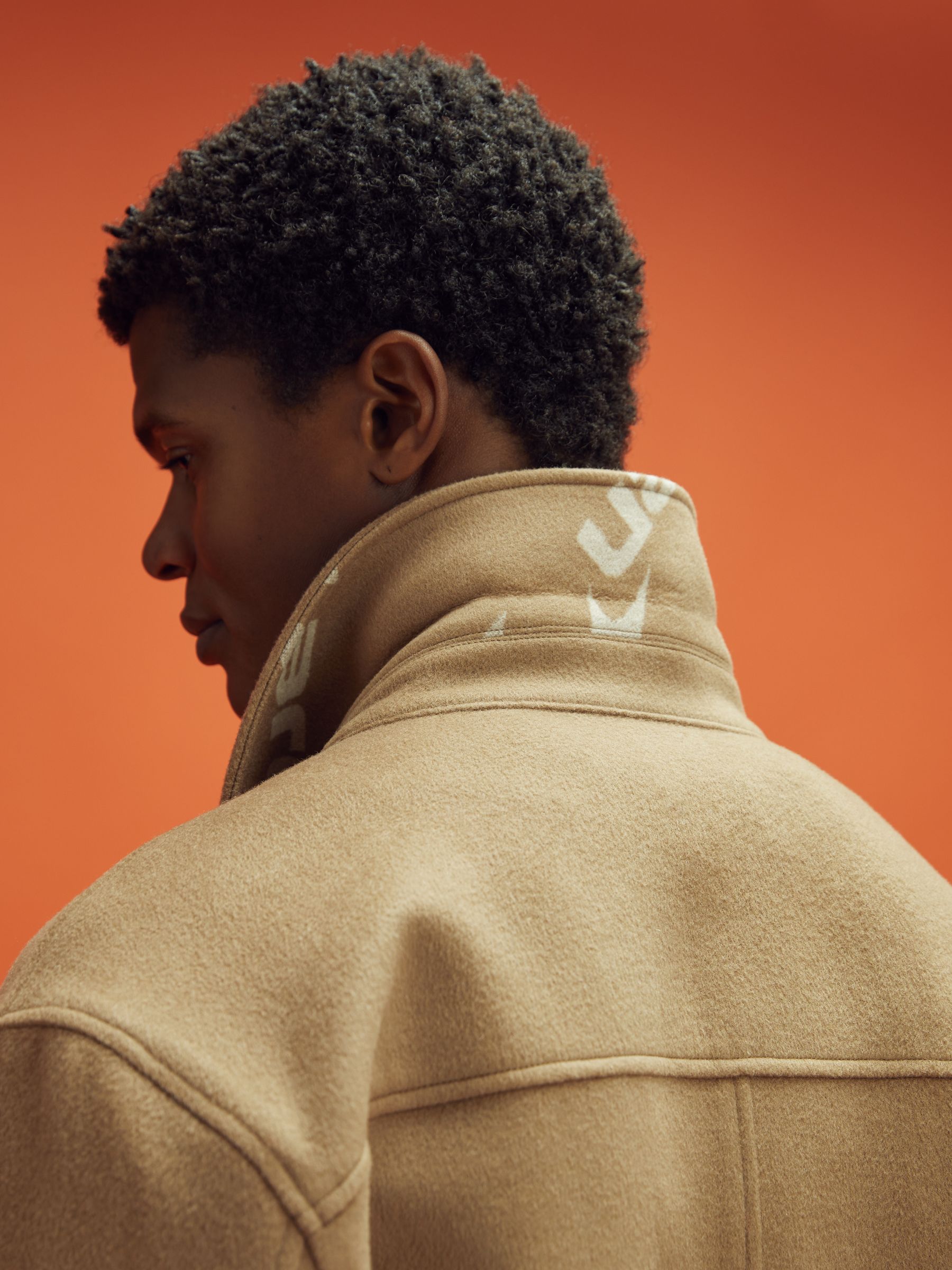 McLaren F1 Wool Blend Twin Pocket Overshirt in Camel