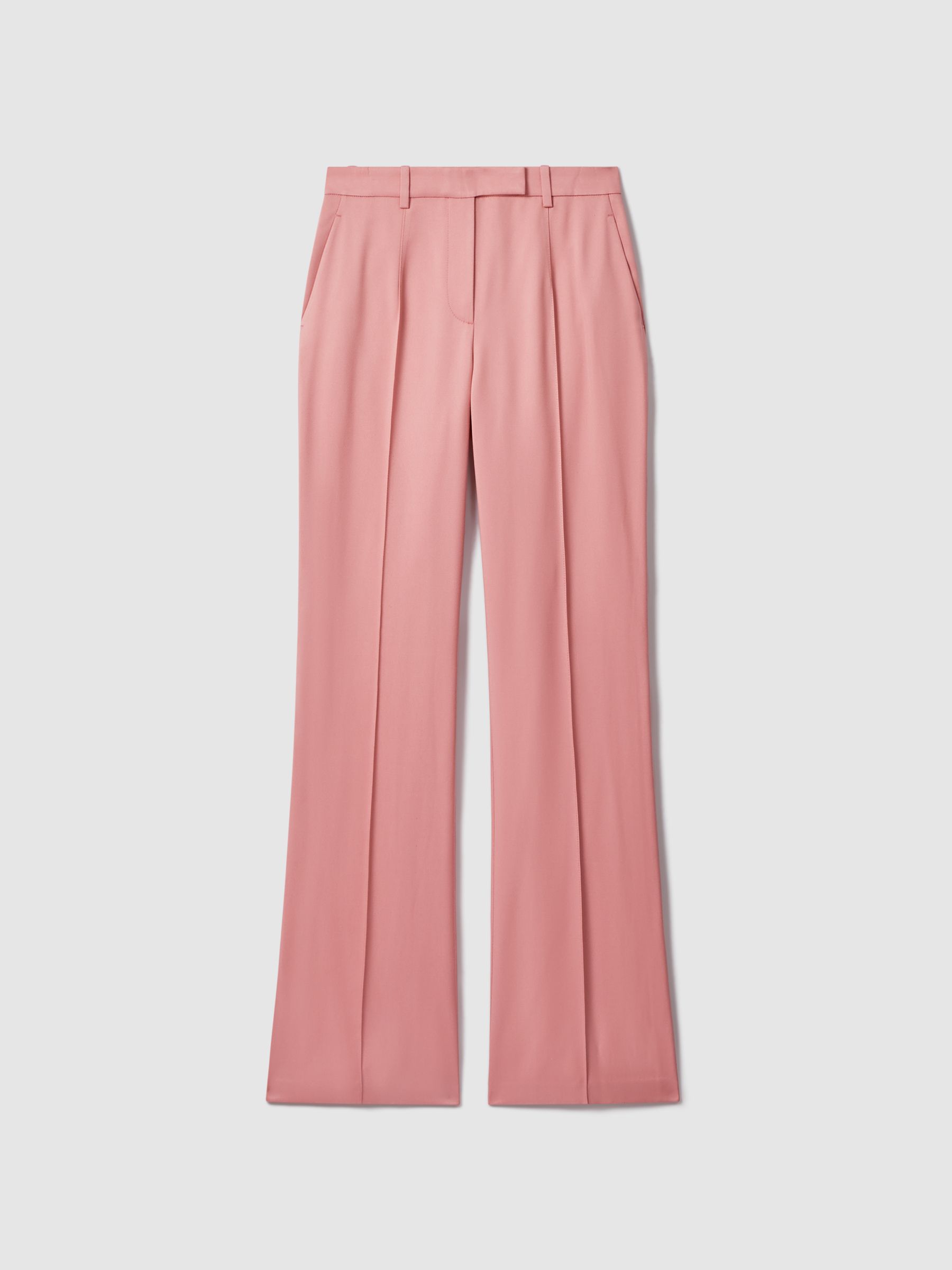 Flared Suit Trousers in Pink