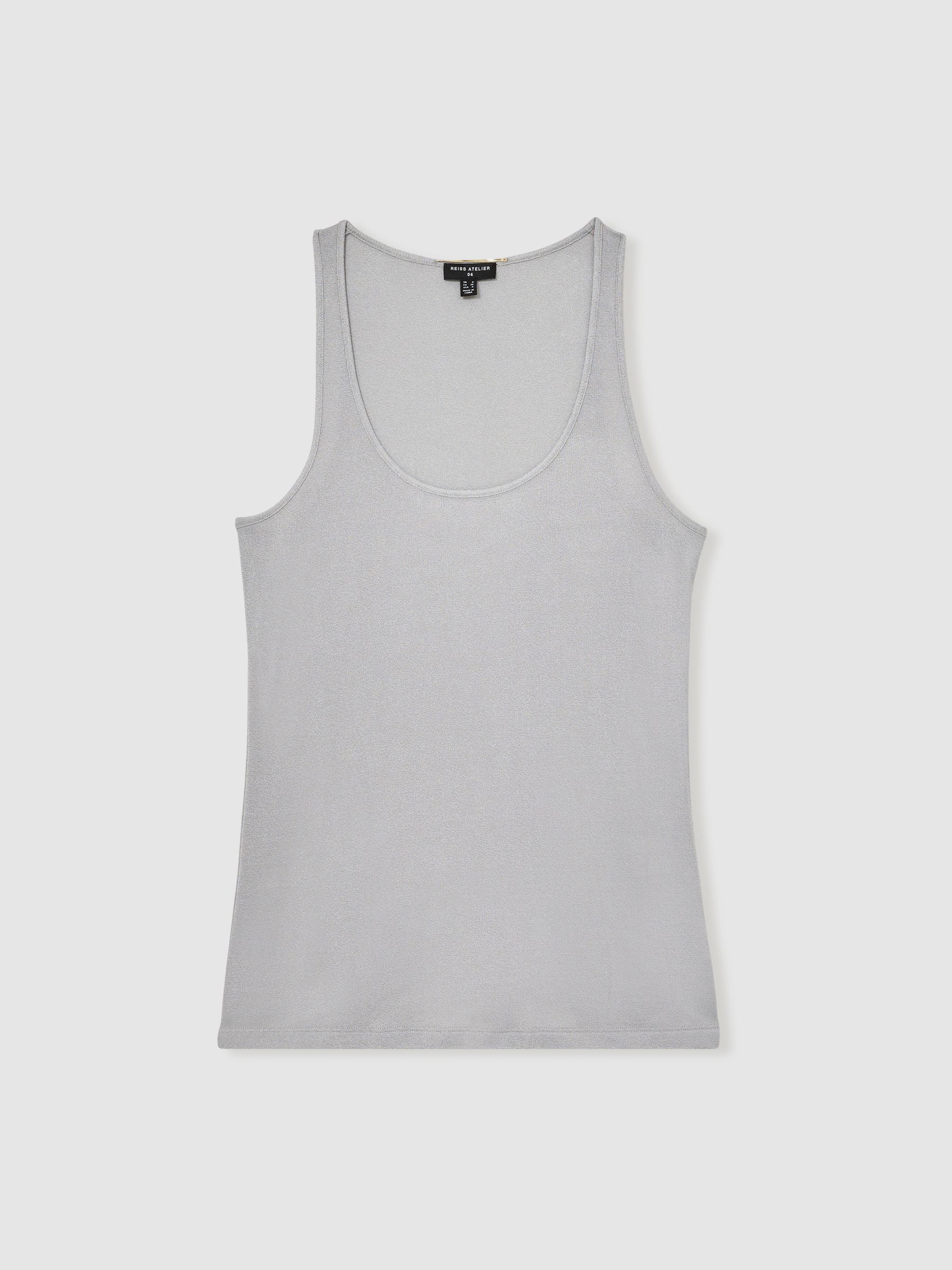 Atelier Scoop-Neck Vest in Silver