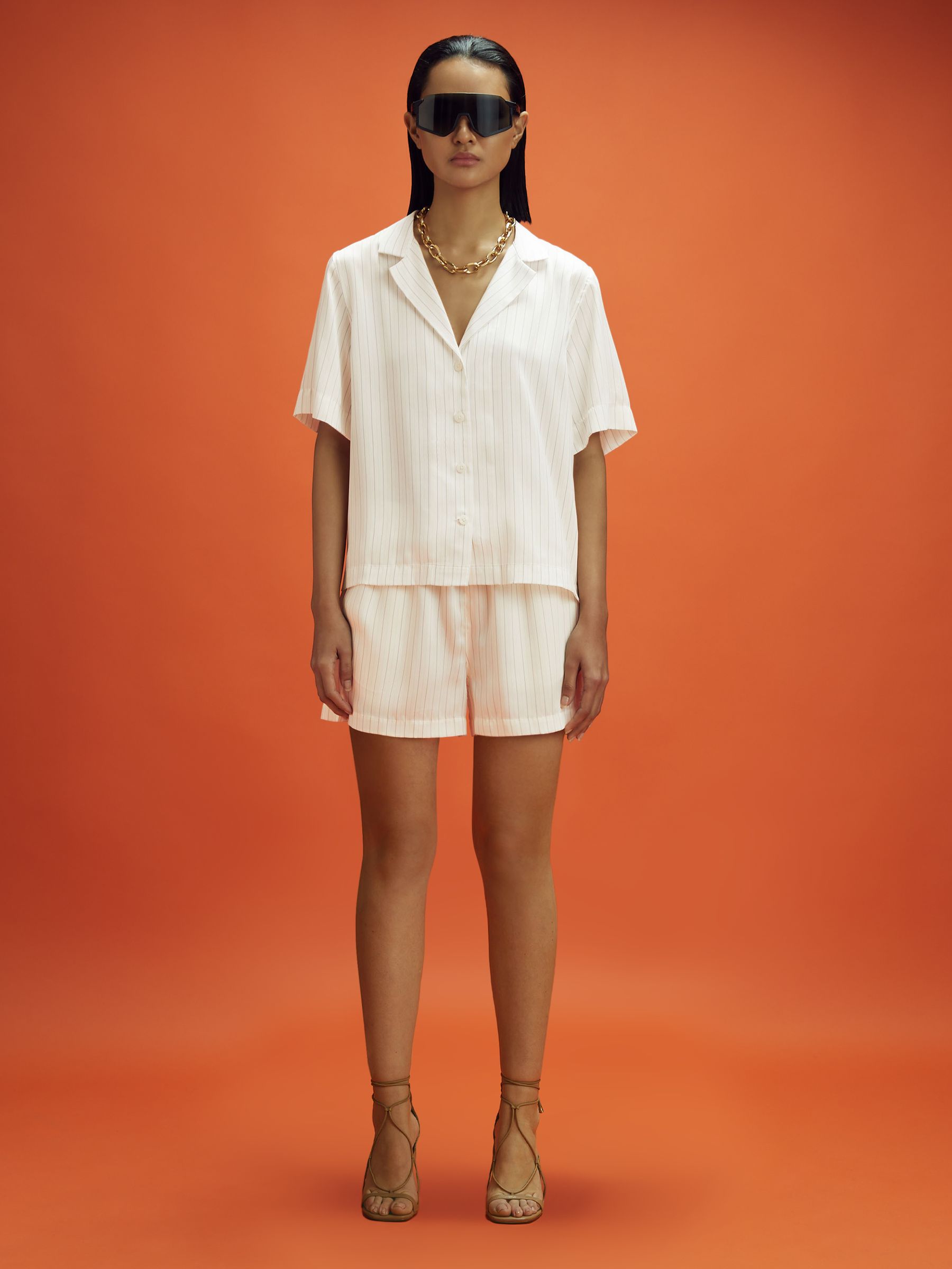 McLaren F1 Monte Carlo Drawstring Shorts in White Multi