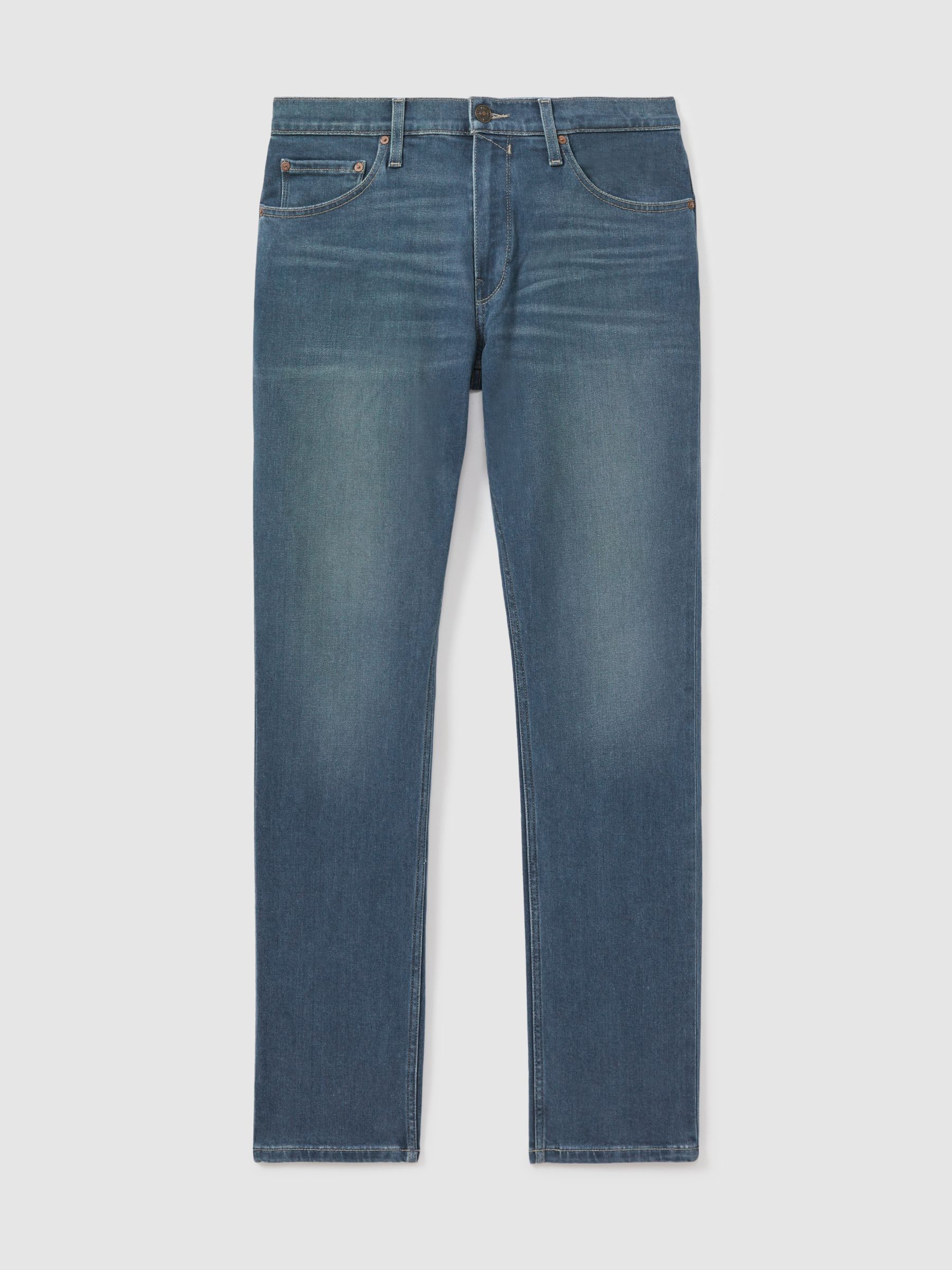 Paige Straight Leg Jeans in Foltz Blue