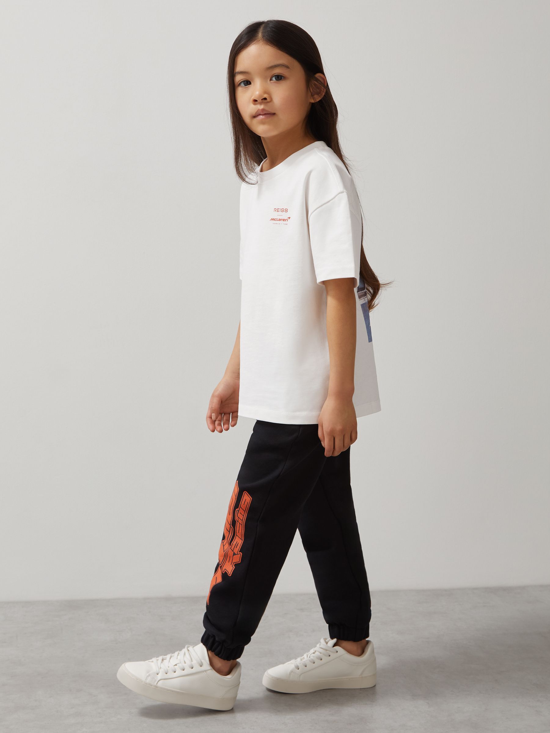 Unisex Fit McLaren F1 Team Monaco GP T-Shirt in White/Blue