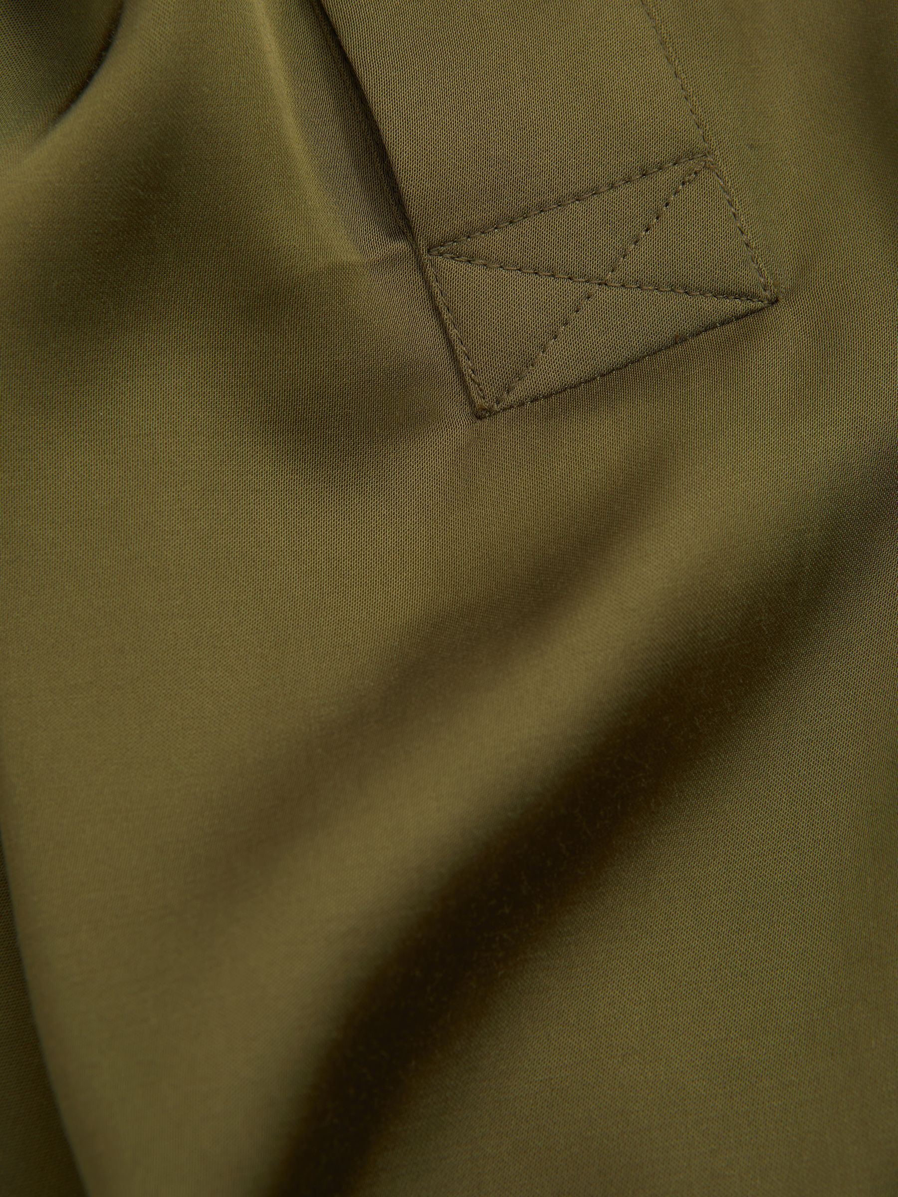 Scoop Neck Vest in Khaki