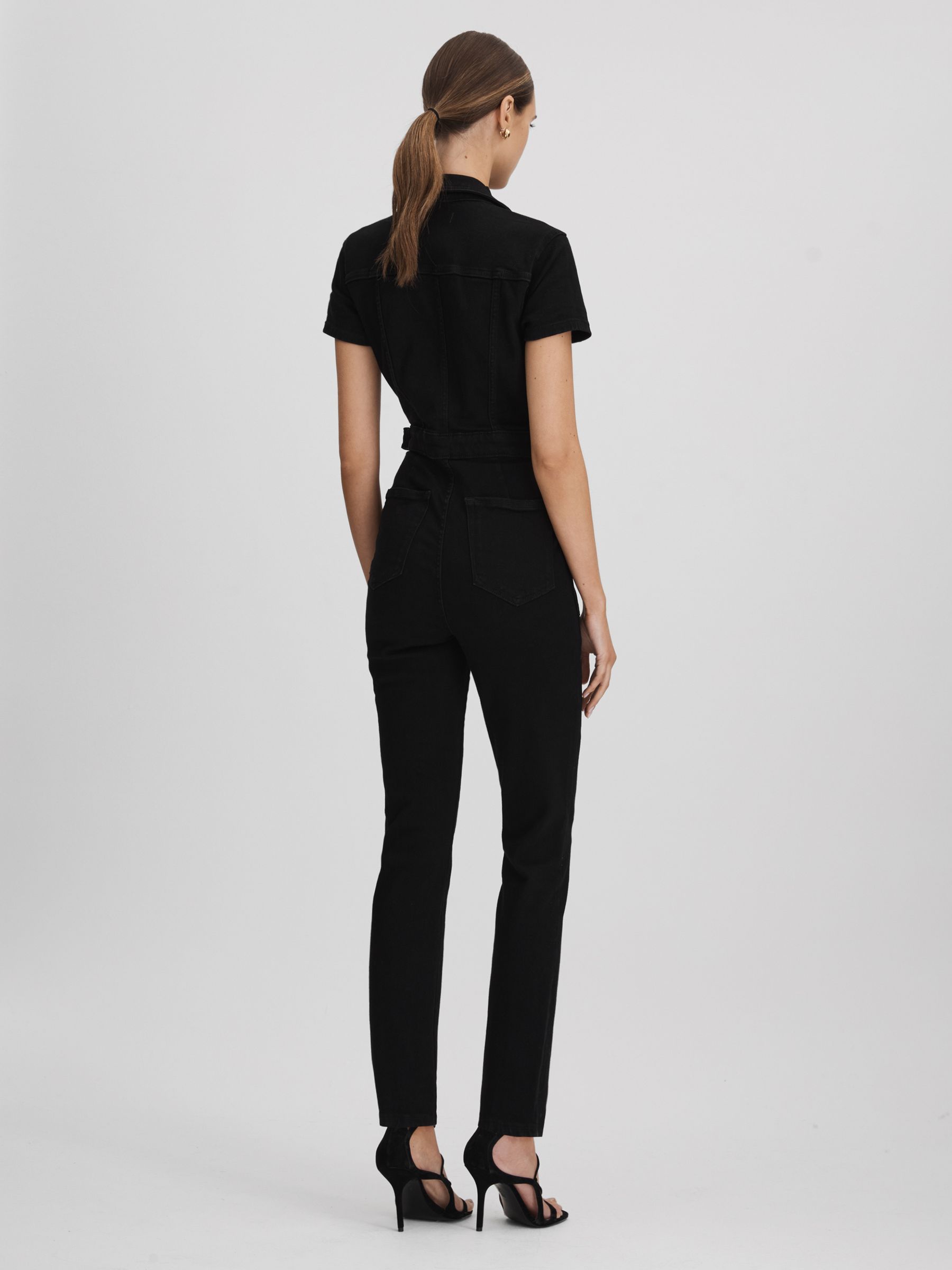 Good American Denim Jumpsuit in Black