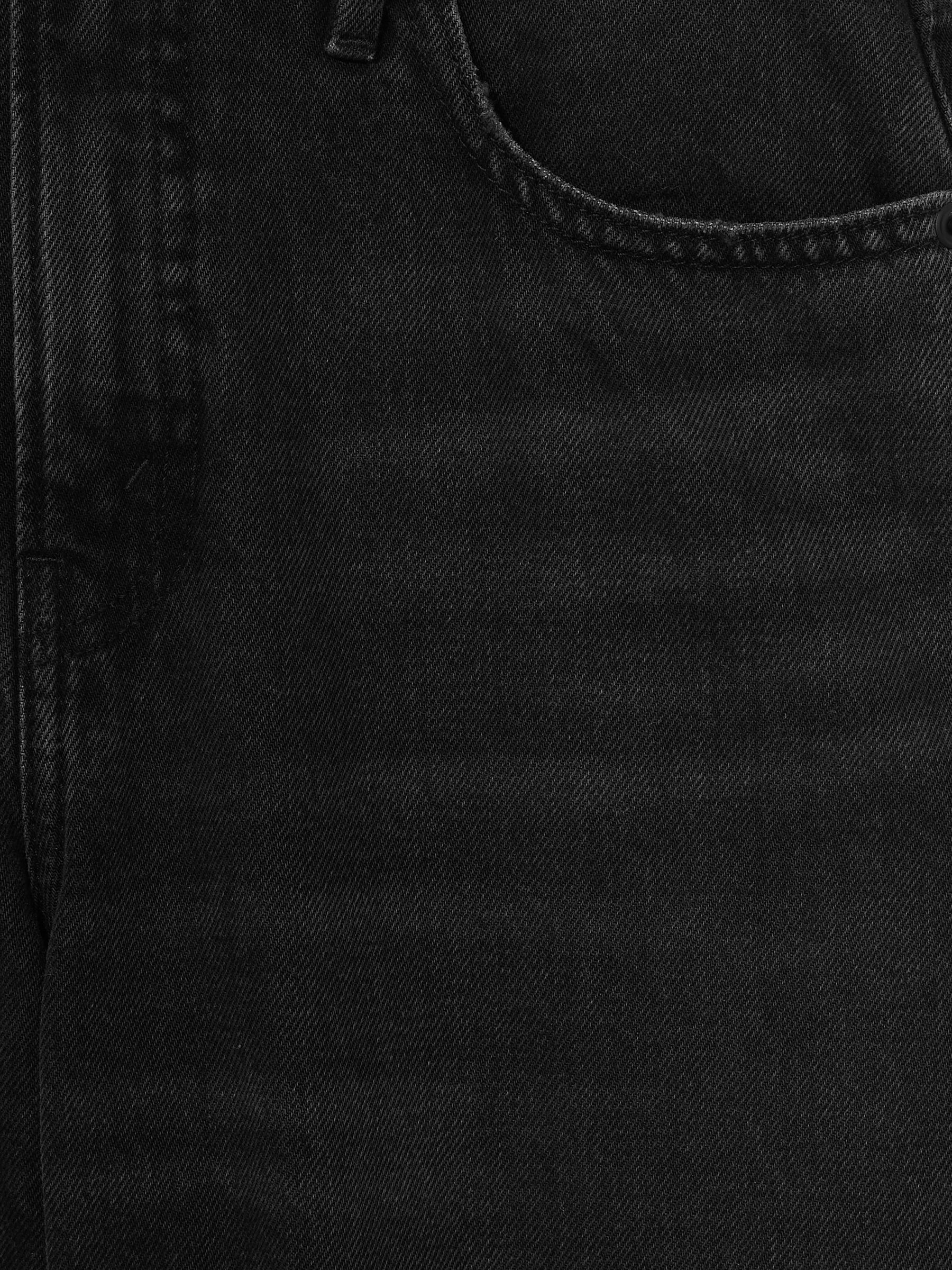 Good American Relaxed Barrel Jeans in Black