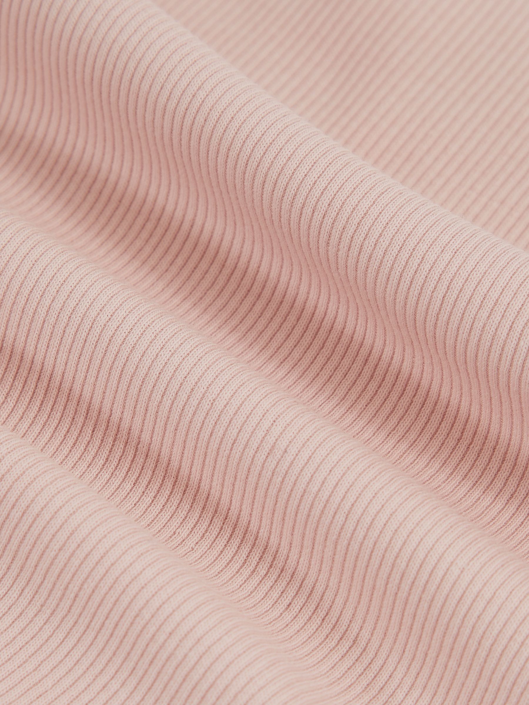 13-14 yrs Stretch-Cotton Ribbed Vest in Pink