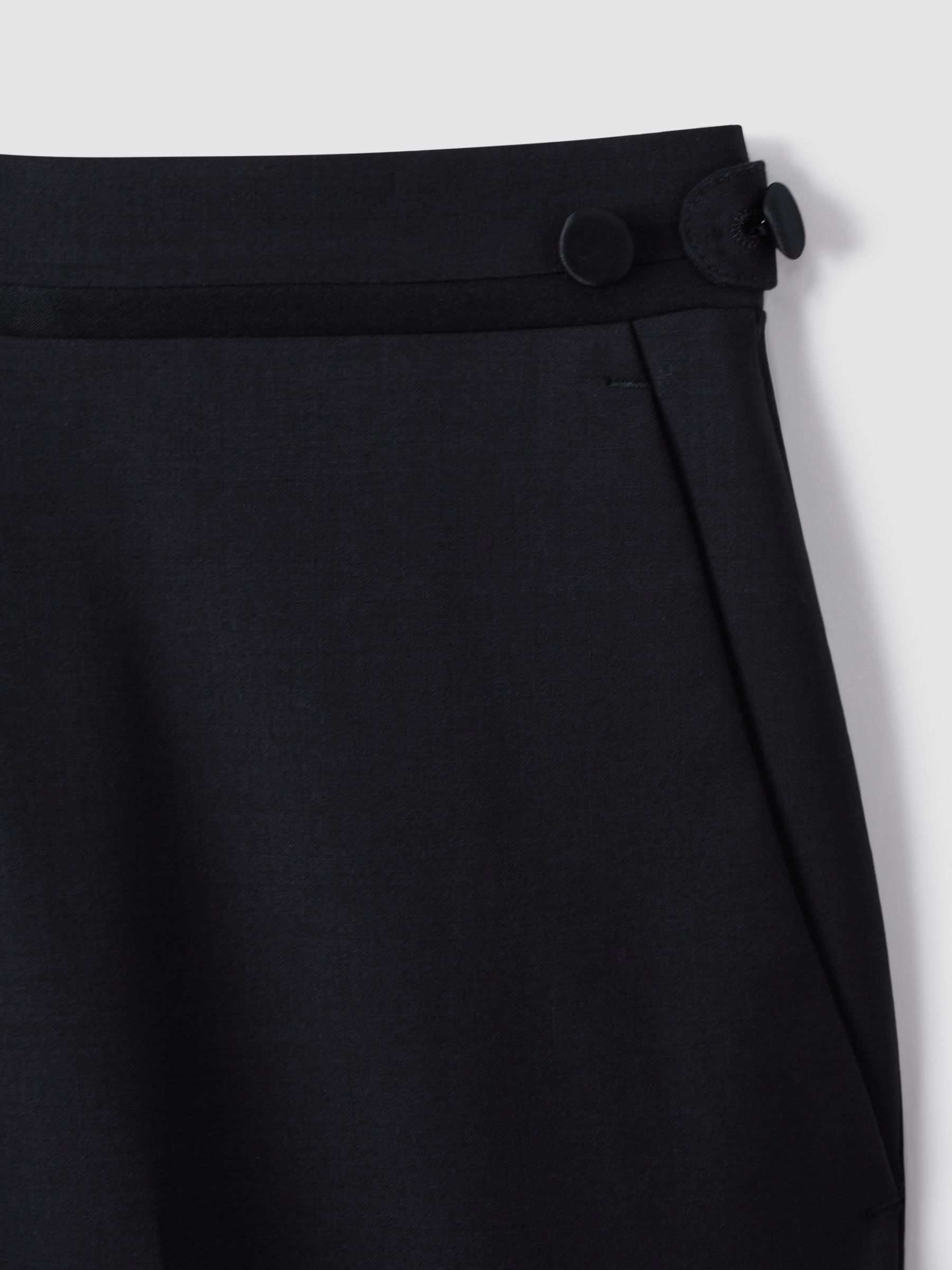 Modern Fit Tuxedo Trousers in Navy