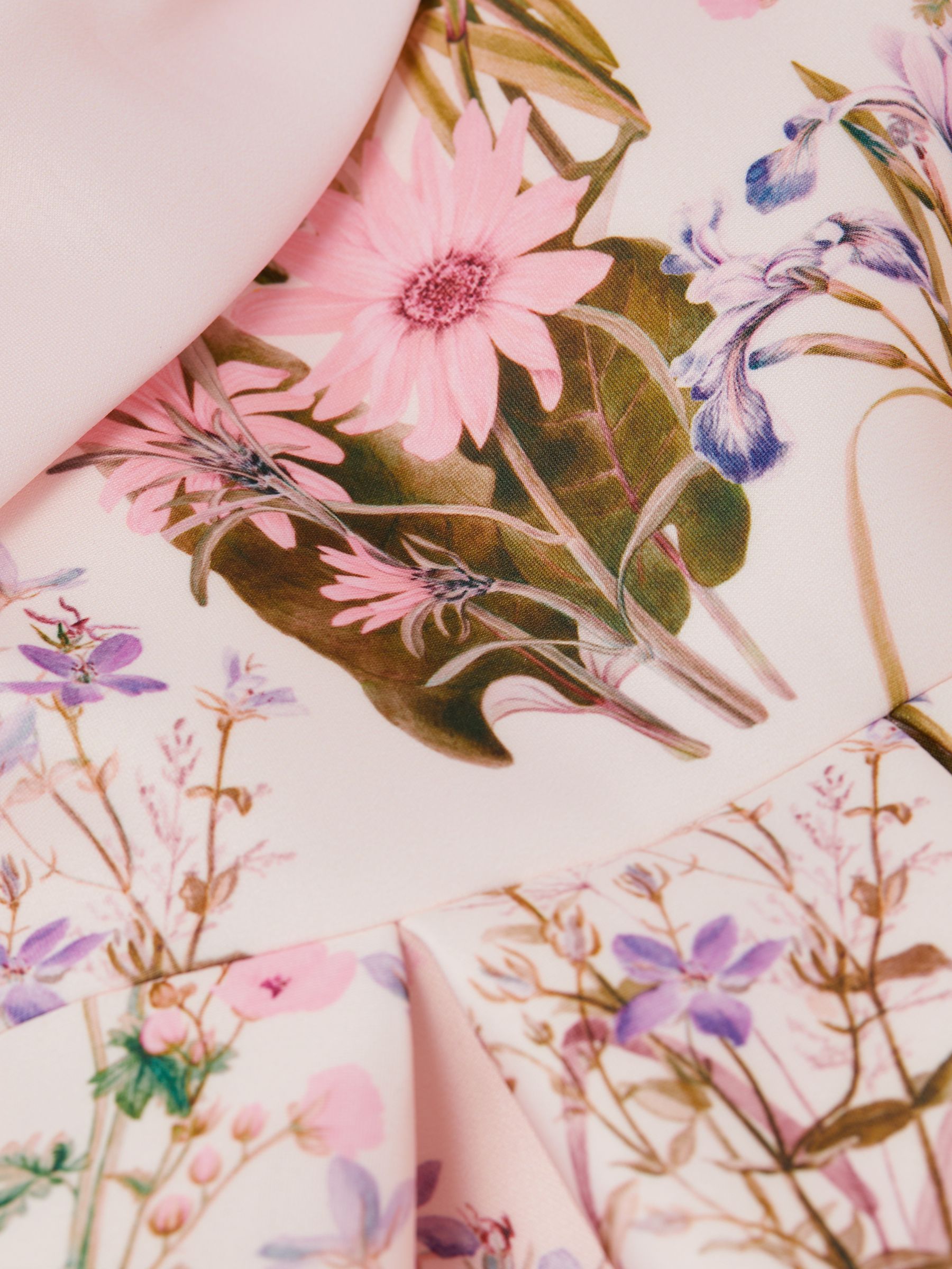 Senior Scuba Floral Printed Dress in Multi