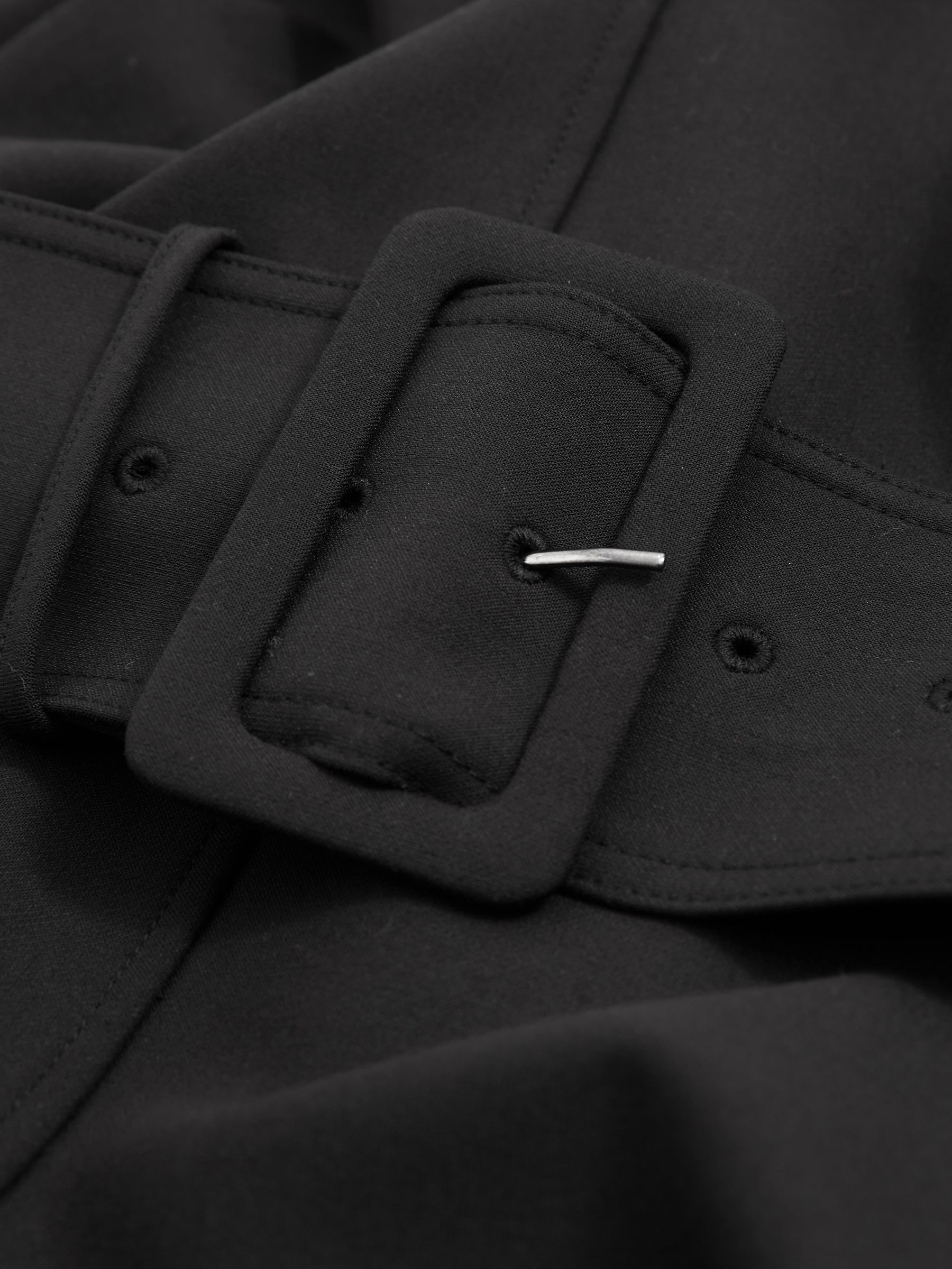 Belted Mini Dress in Black