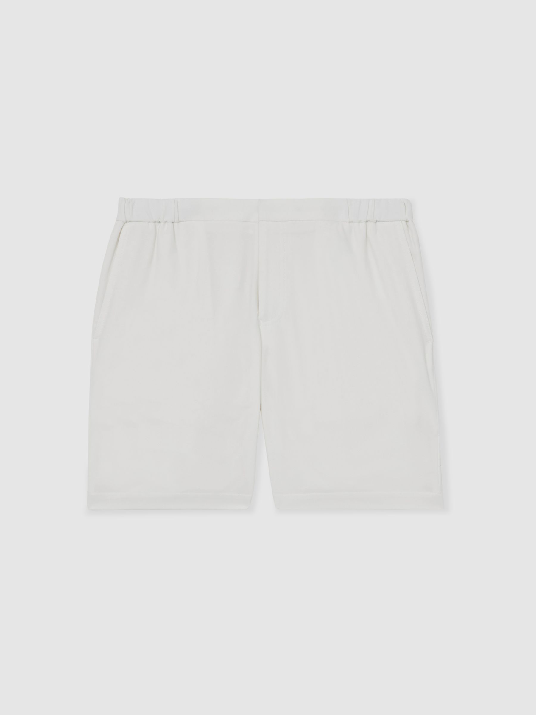 Drawstring Chino Shorts in White