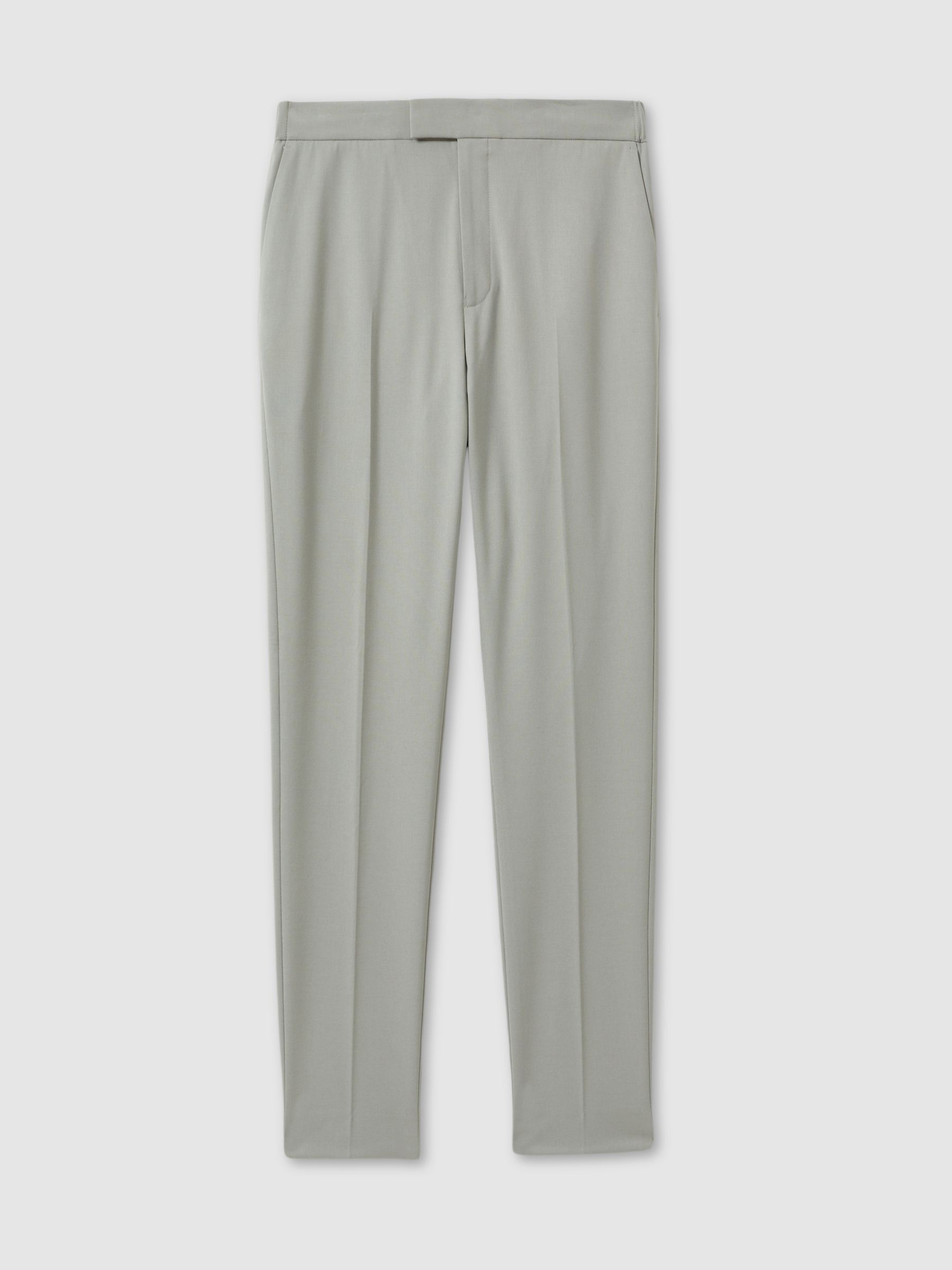 Slim-Fit Drawcord Trousers in Sage