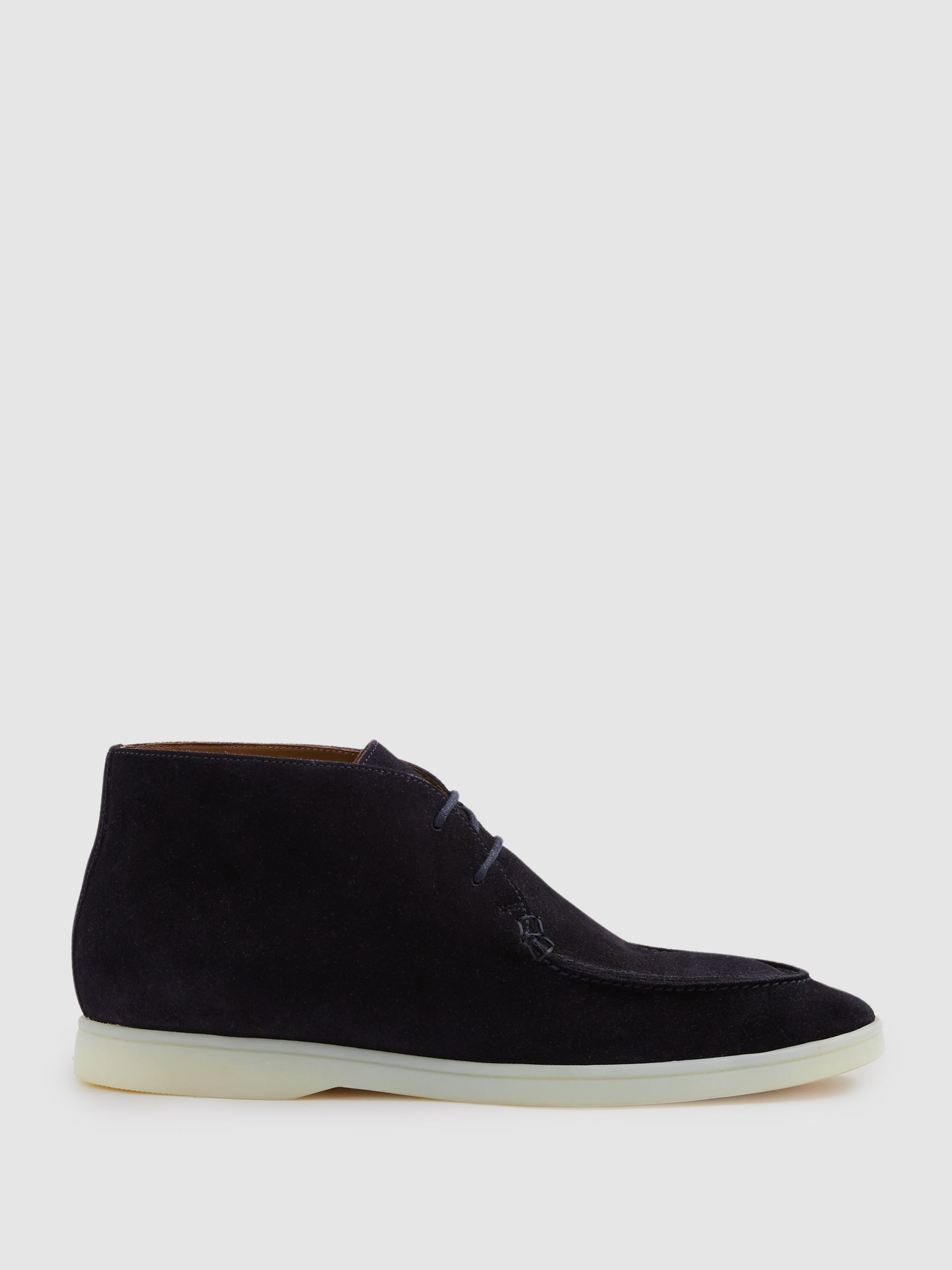 Suede Chukka Boots in Navy
