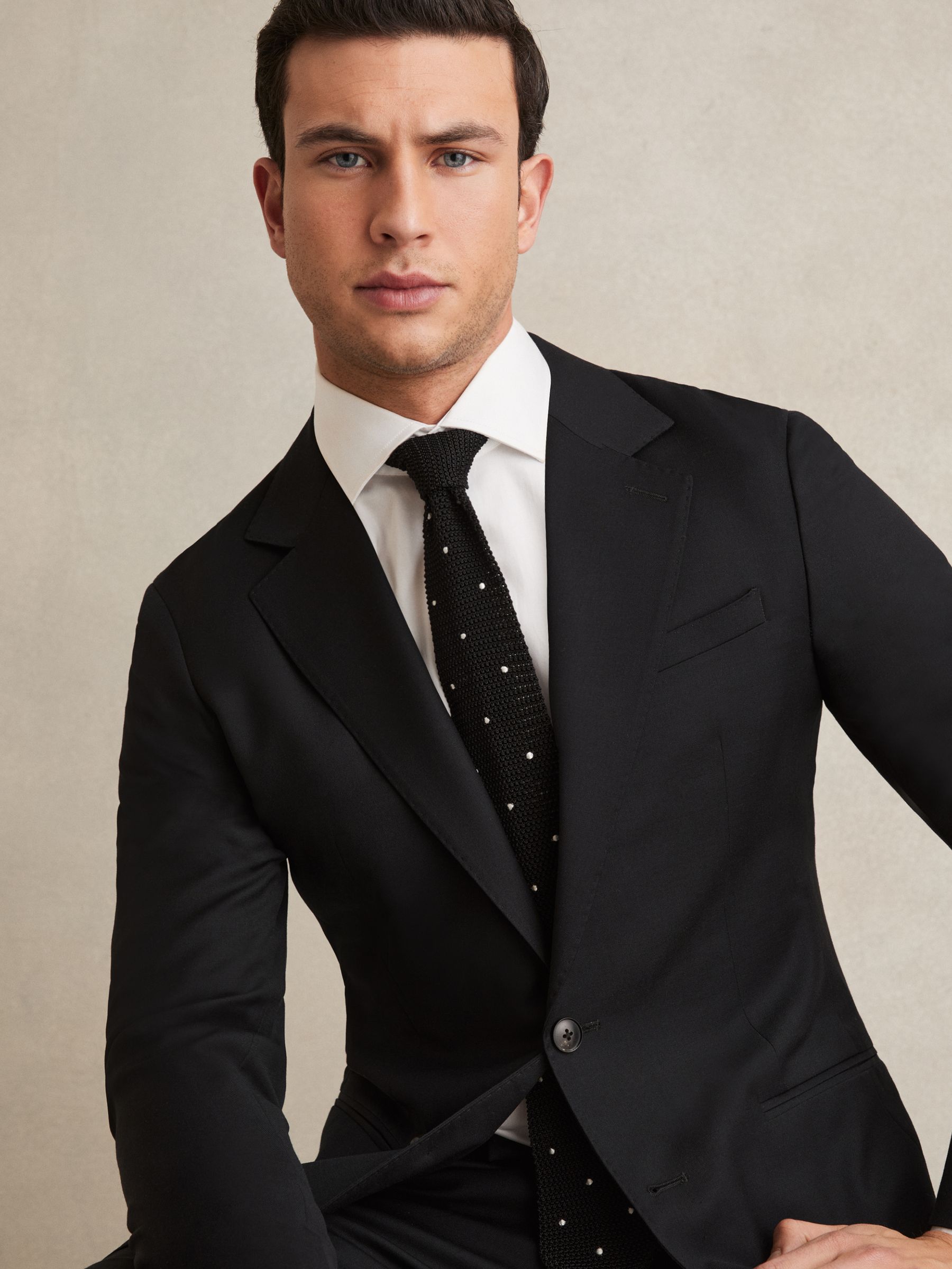 Regular Fit Cotton Sateen Shirt in White