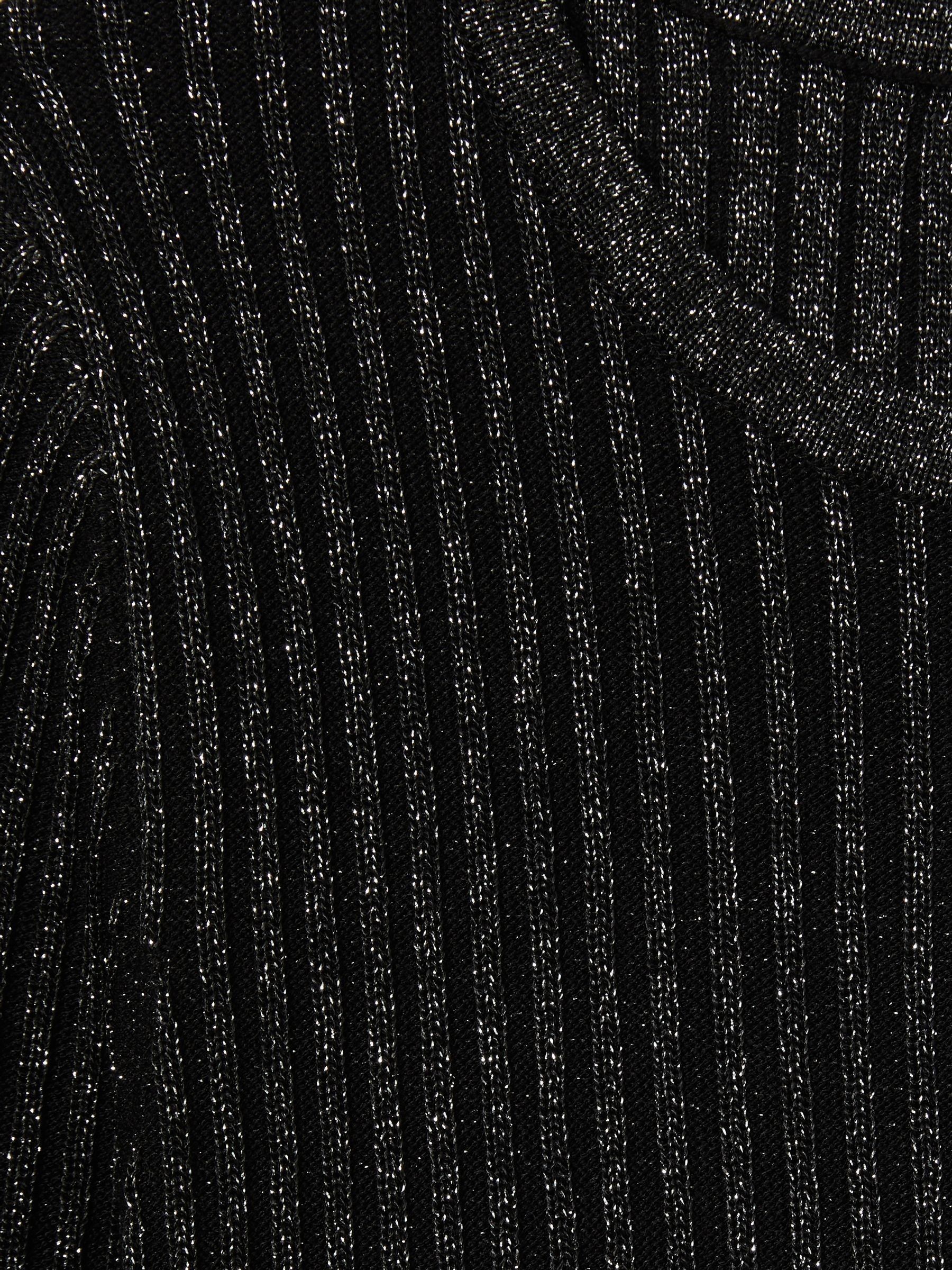 Florere Sheer Embellished Mini Dress in Gunmetal