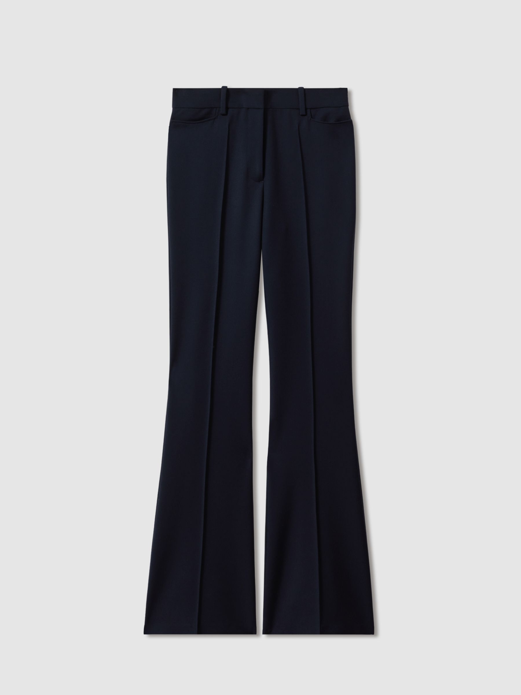 Flared Suit Trousers in Navy