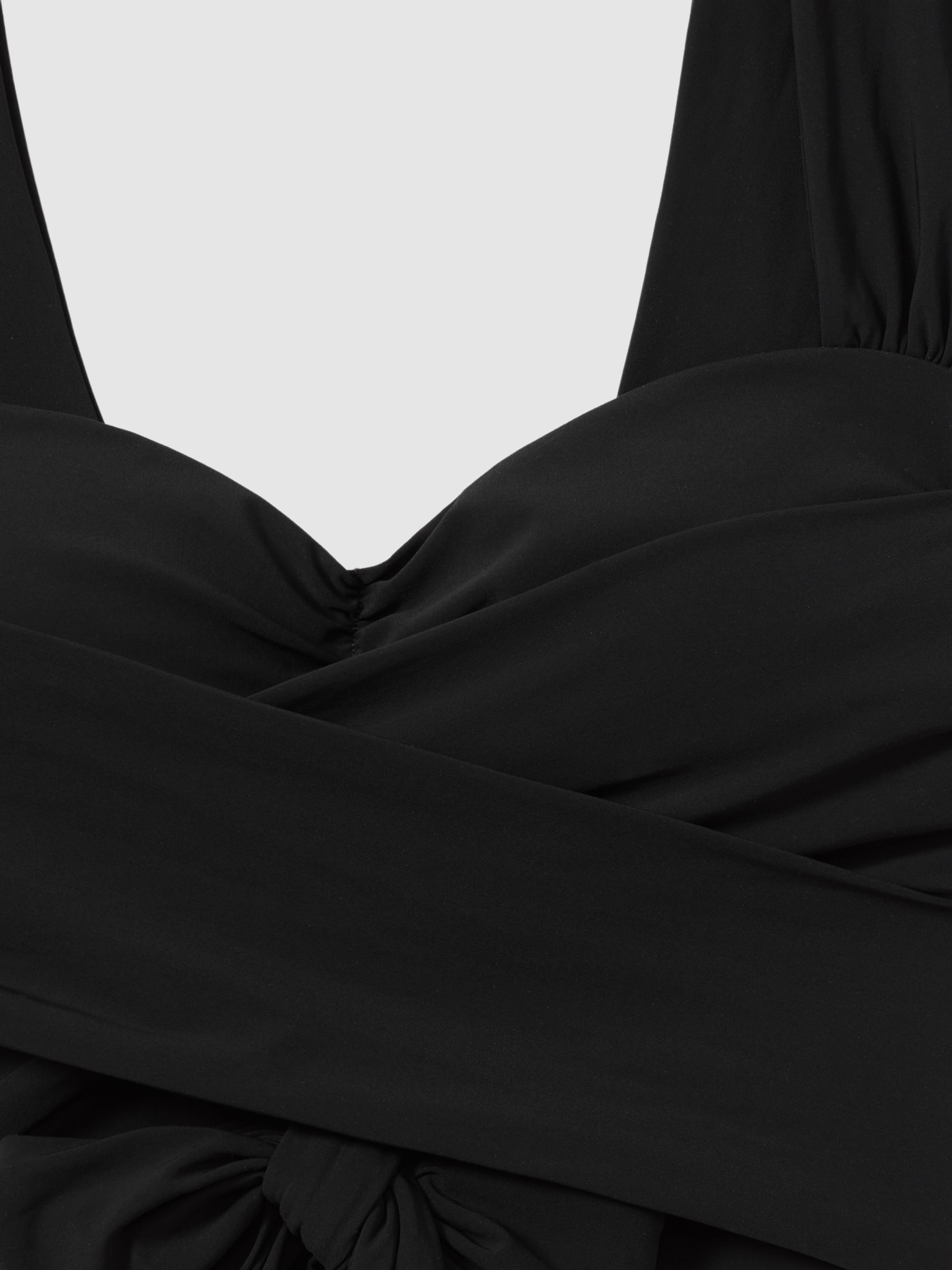 Wrap Design Bikini Top in Black