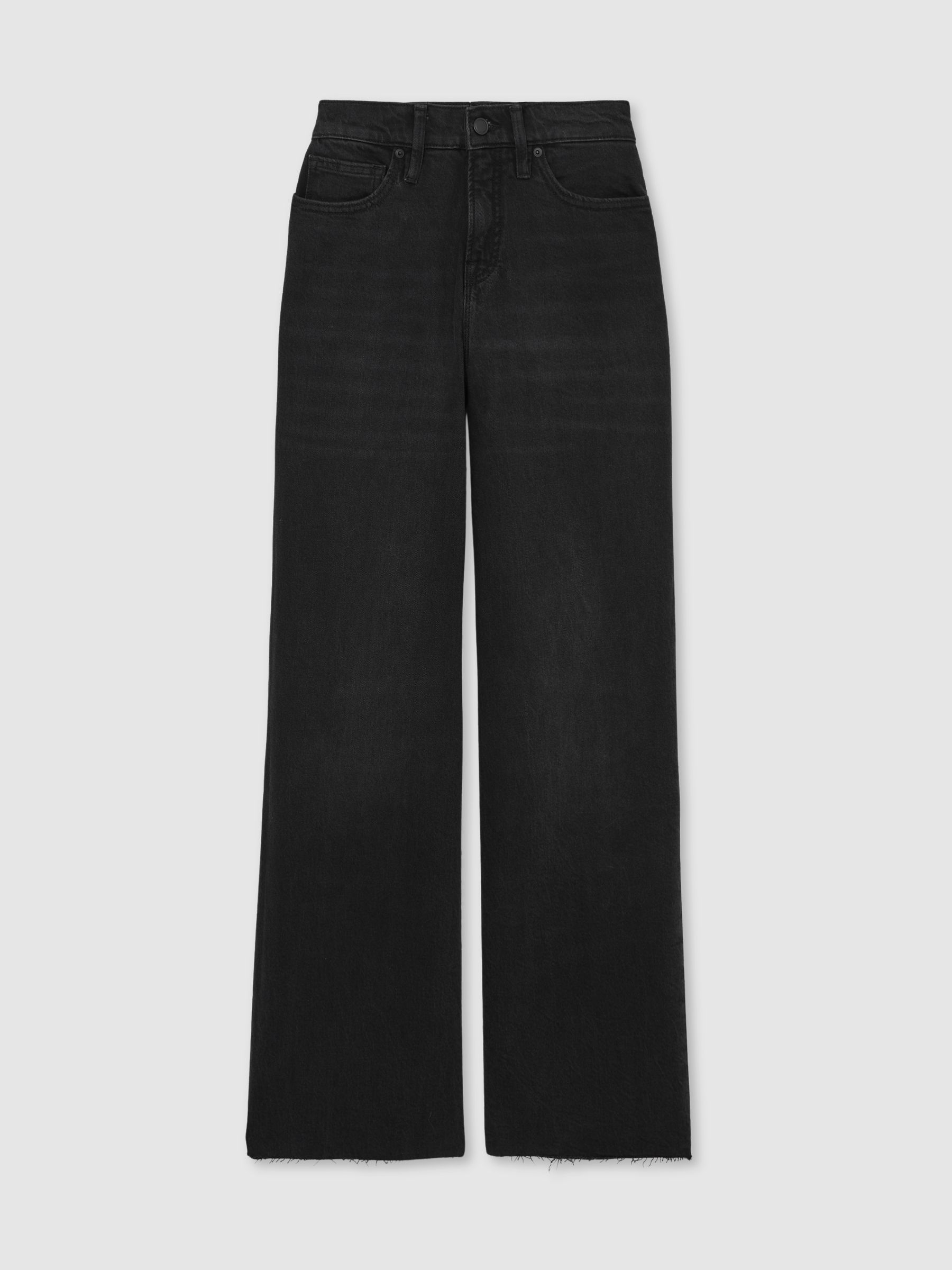 Good American Petite Relaxed Jeans in Black