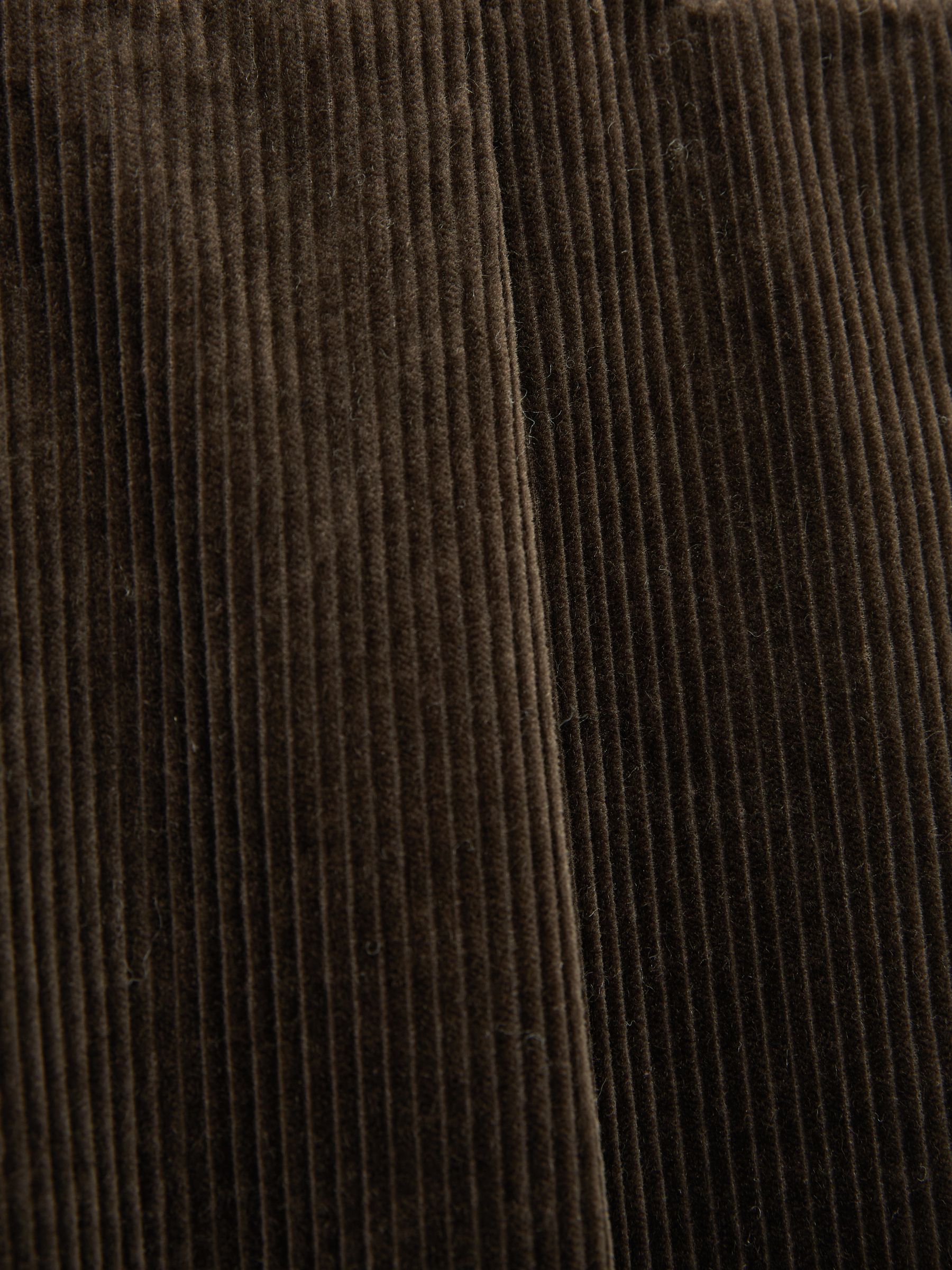 Oscar Jacobson Regular-Fit Corduroy Trousers in Dark Brown