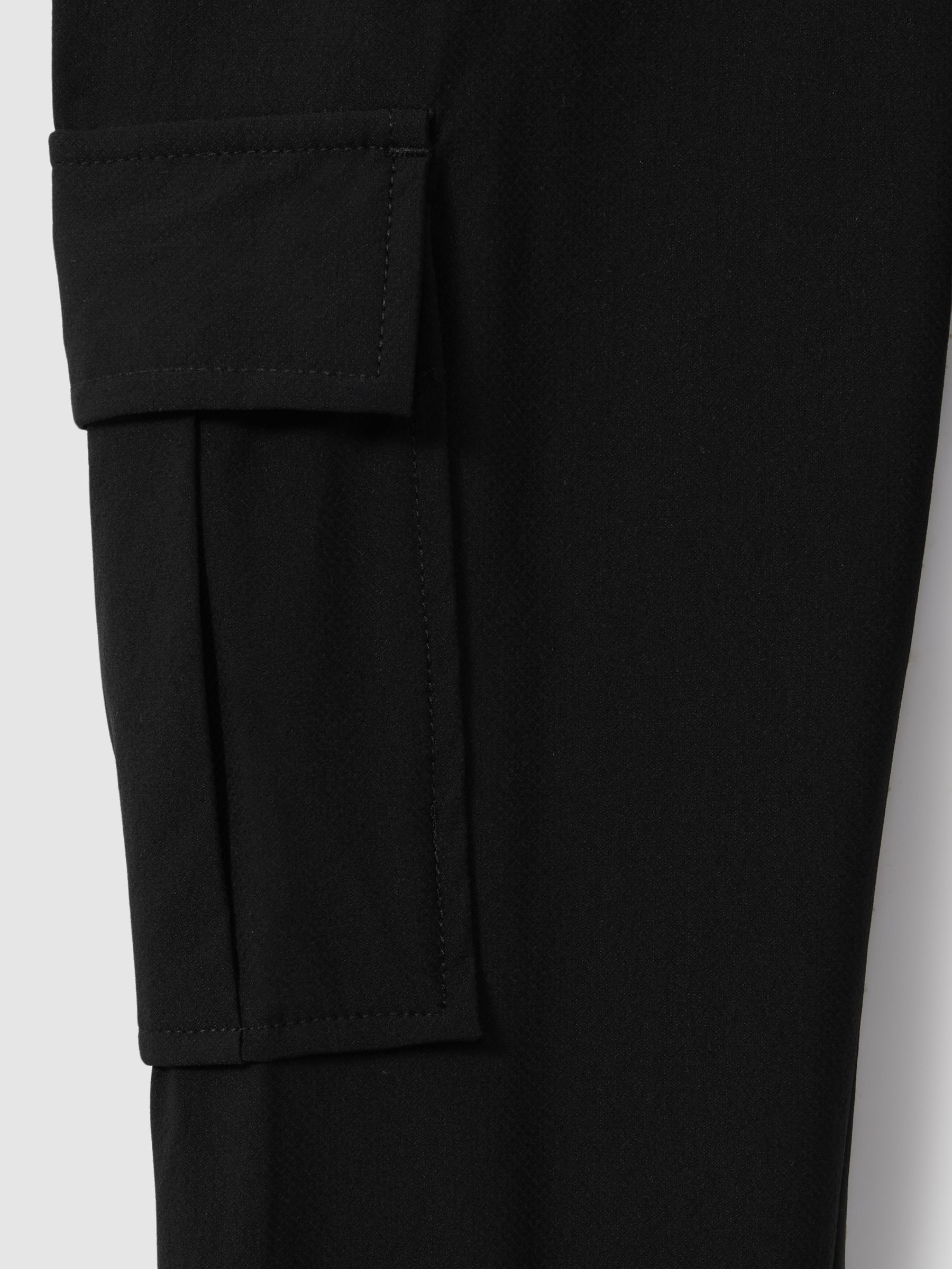 3-9 yrs Technical Drawstring Trousers in Black