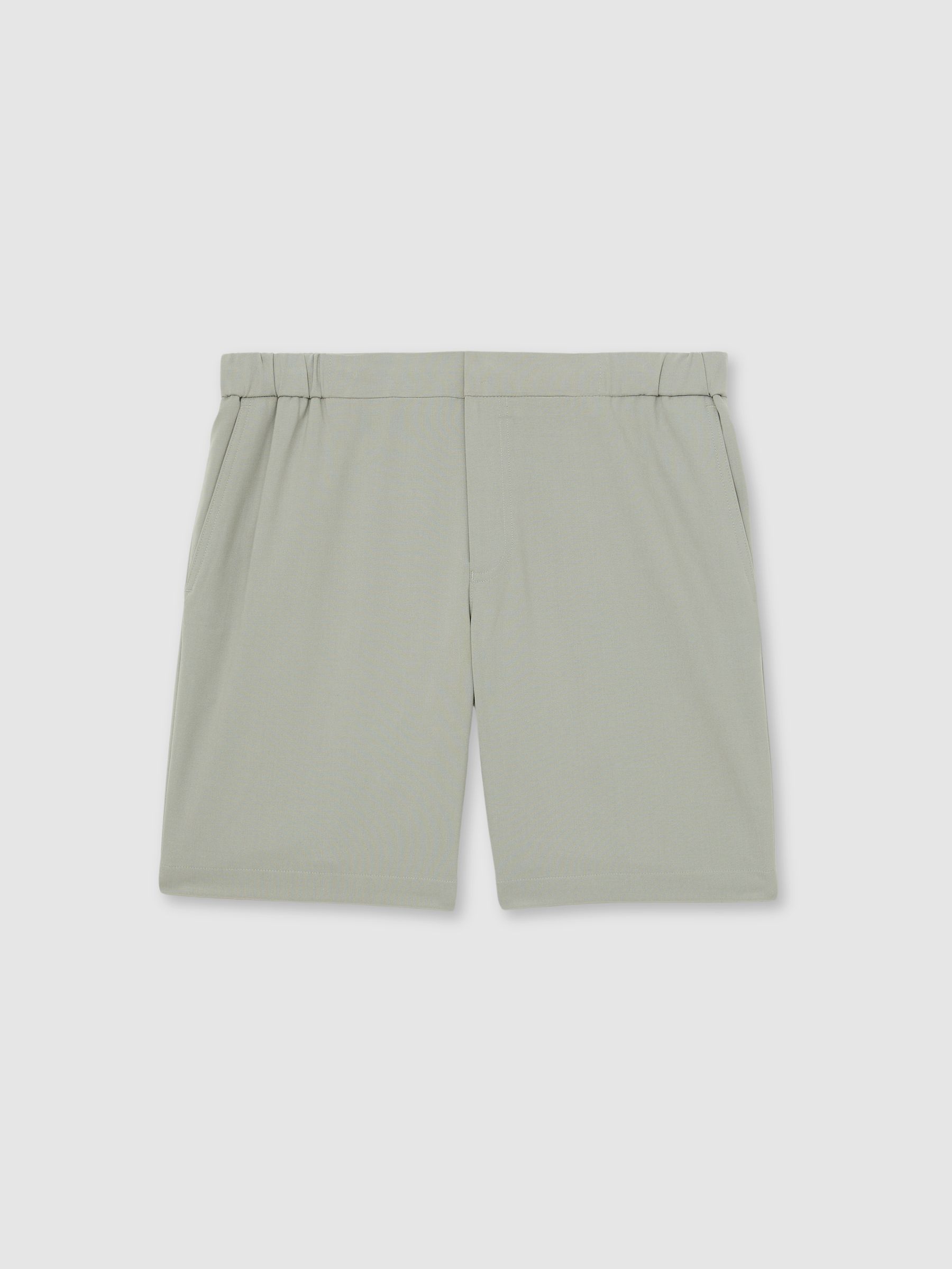 Drawstring Chino Shorts in Sage Green