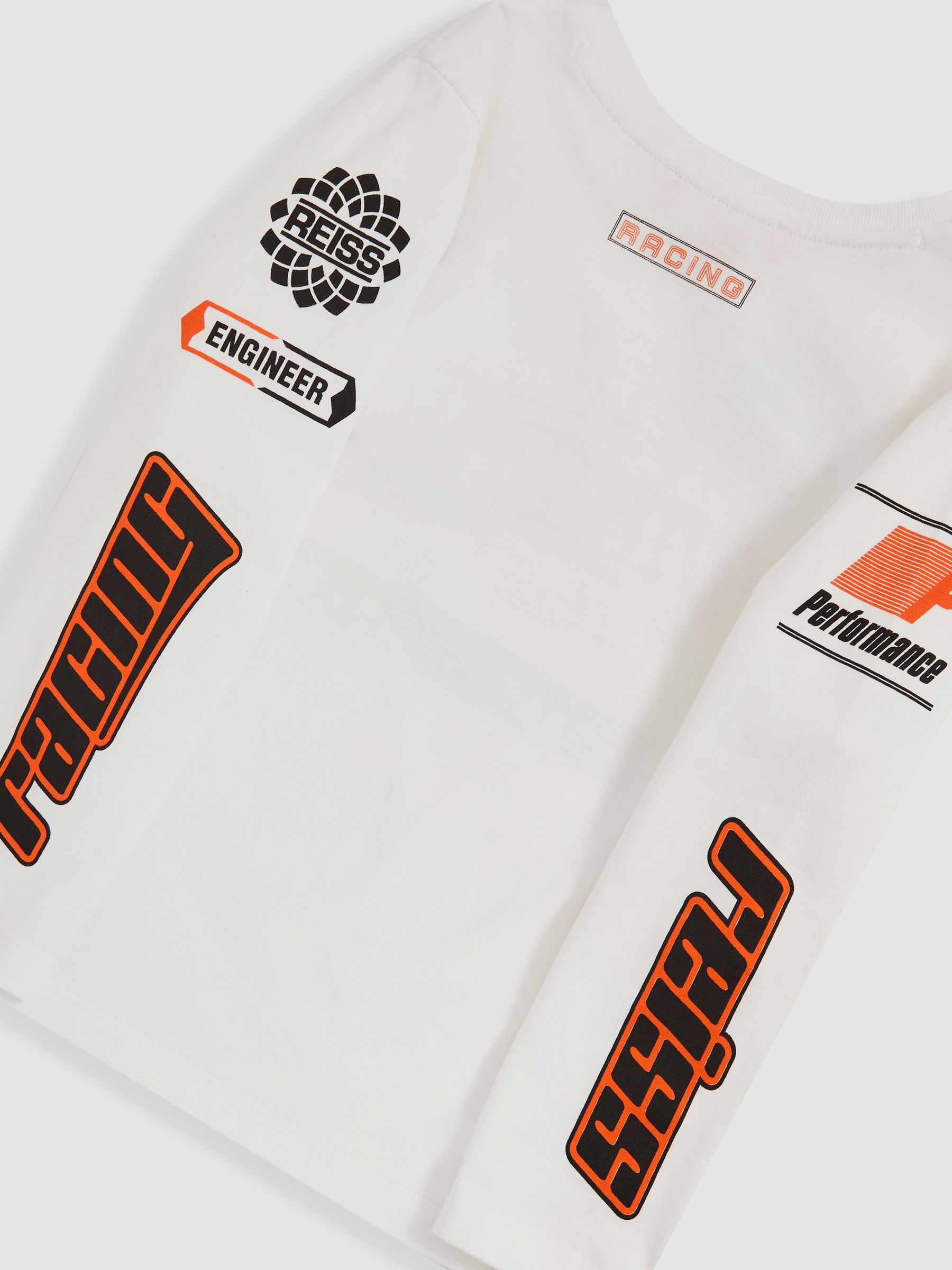 9-13 yrs McLaren F1 Team Cotton Logo T-Shirt Unisex Fit in White