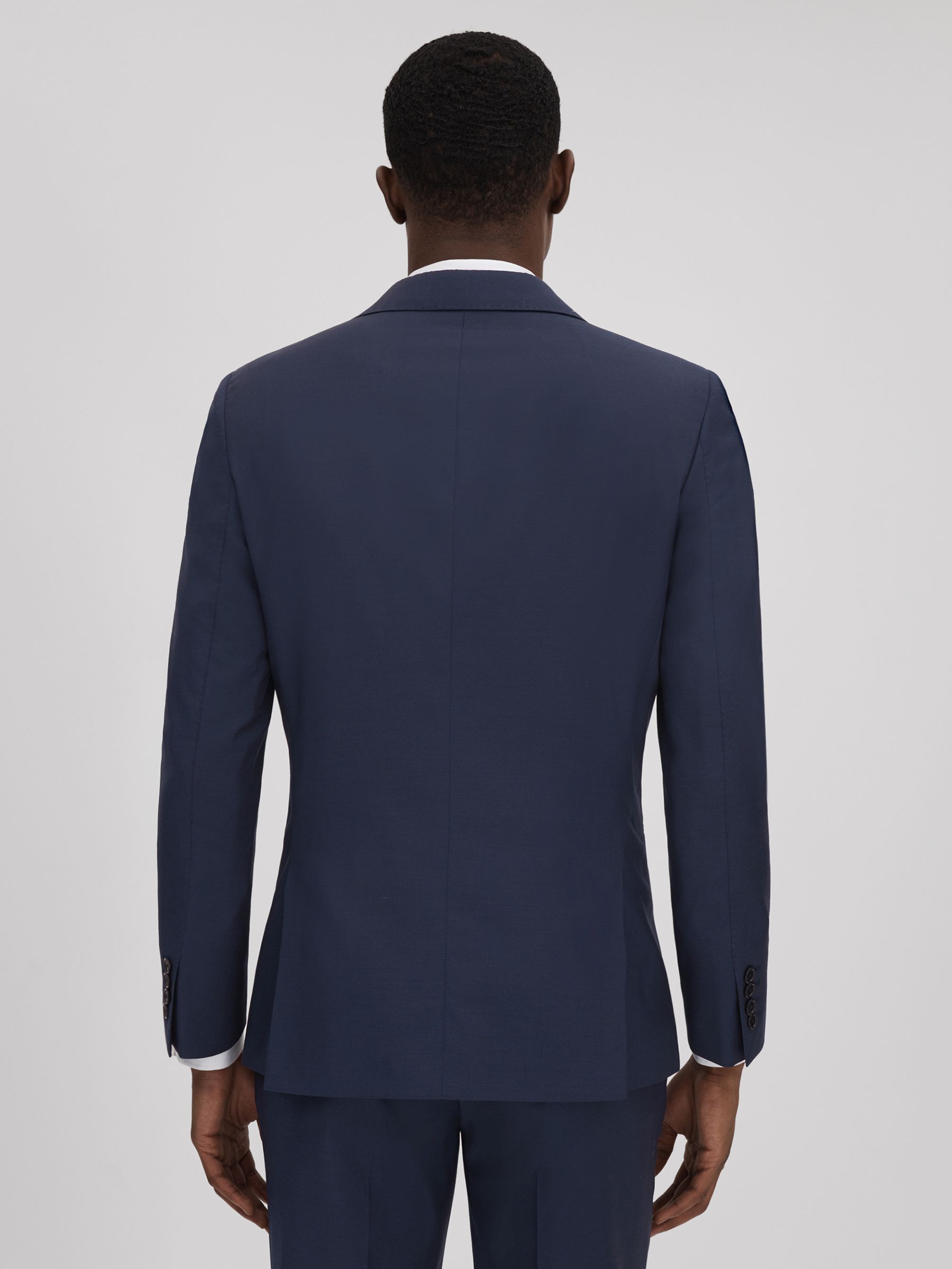 Destiny Navy Wool Single Breasted Regular Fit Blazer