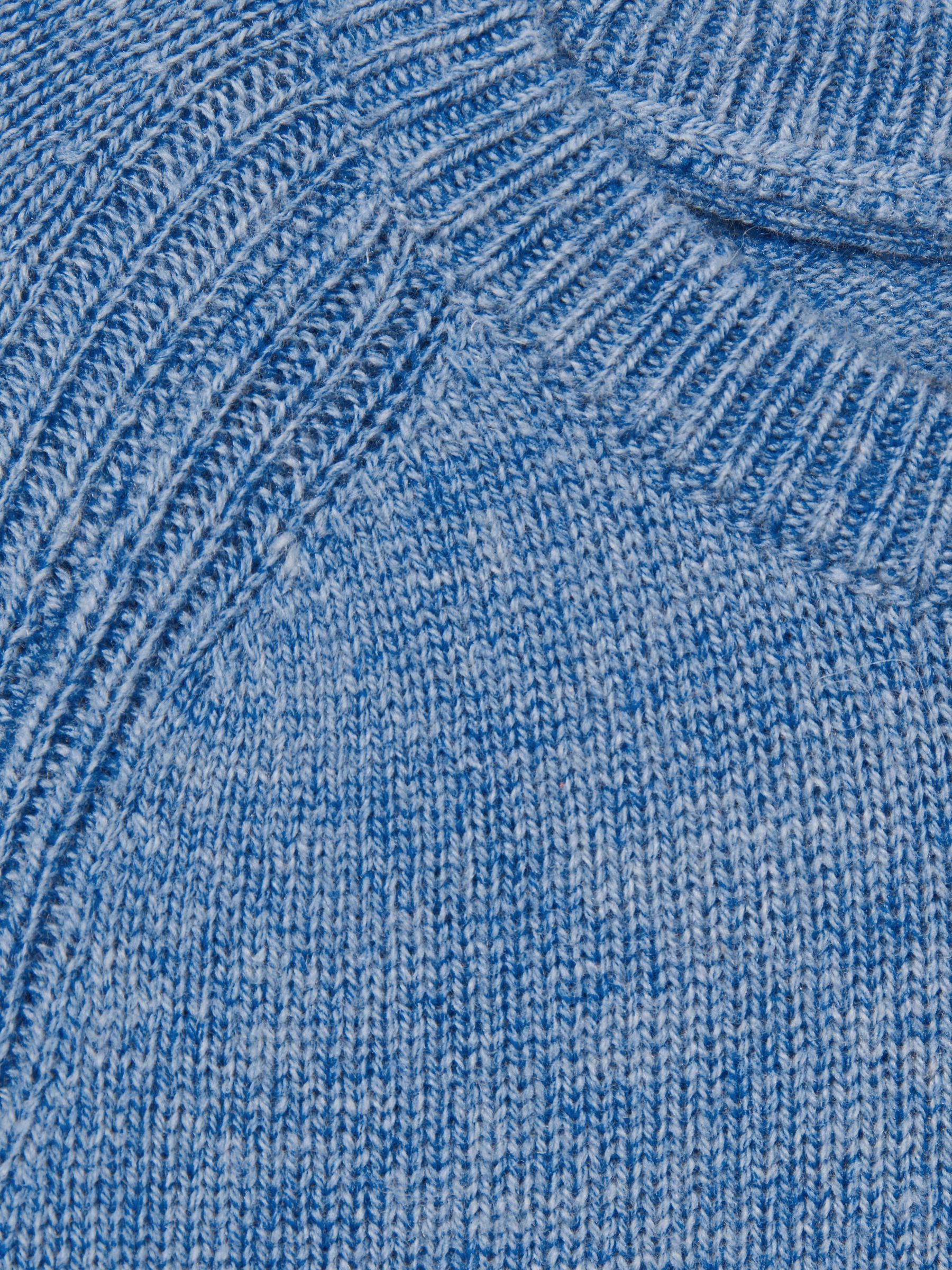 3-9 yrs Merino Wool-Blend Crew-Neck Jumper in Airforce Blue