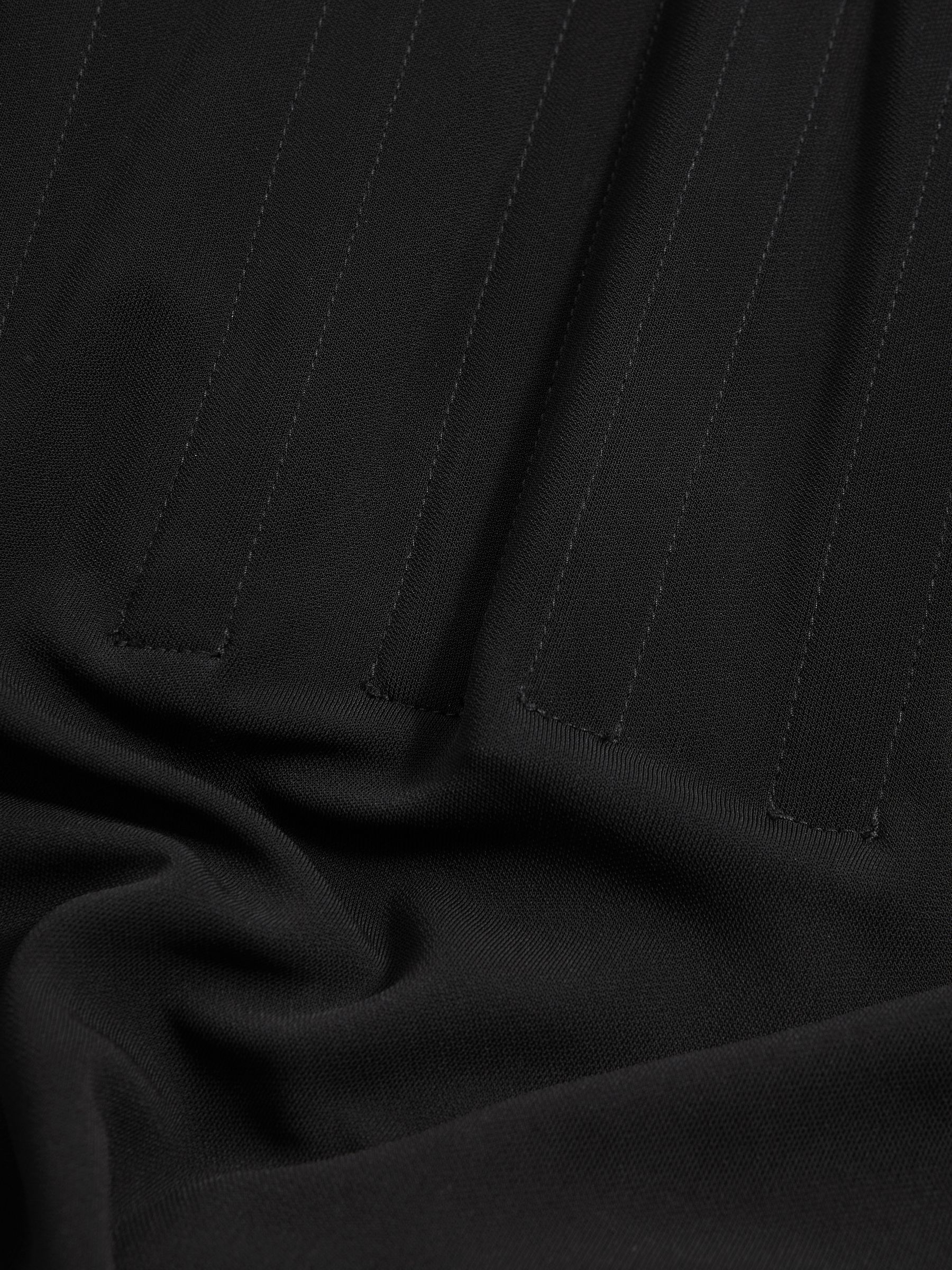 Atelier Corset Detail Jersey Maxi Dress in Black