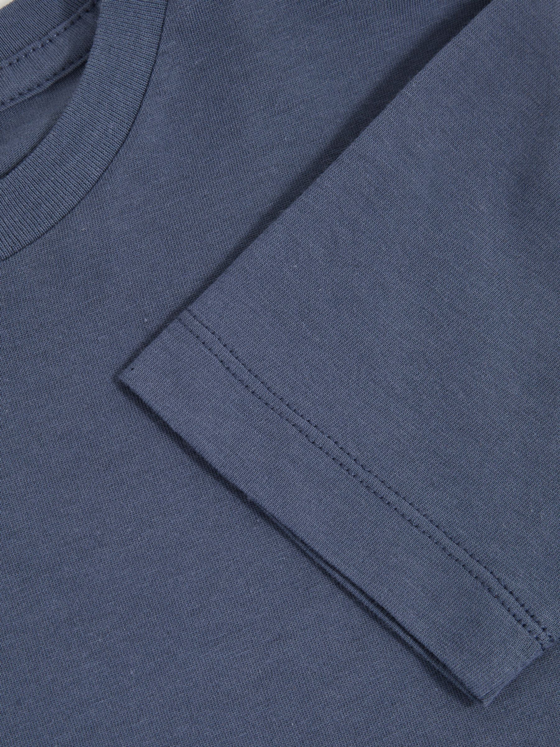 9-13 yrs Crew Neck T-Shirt in Ocean Blue