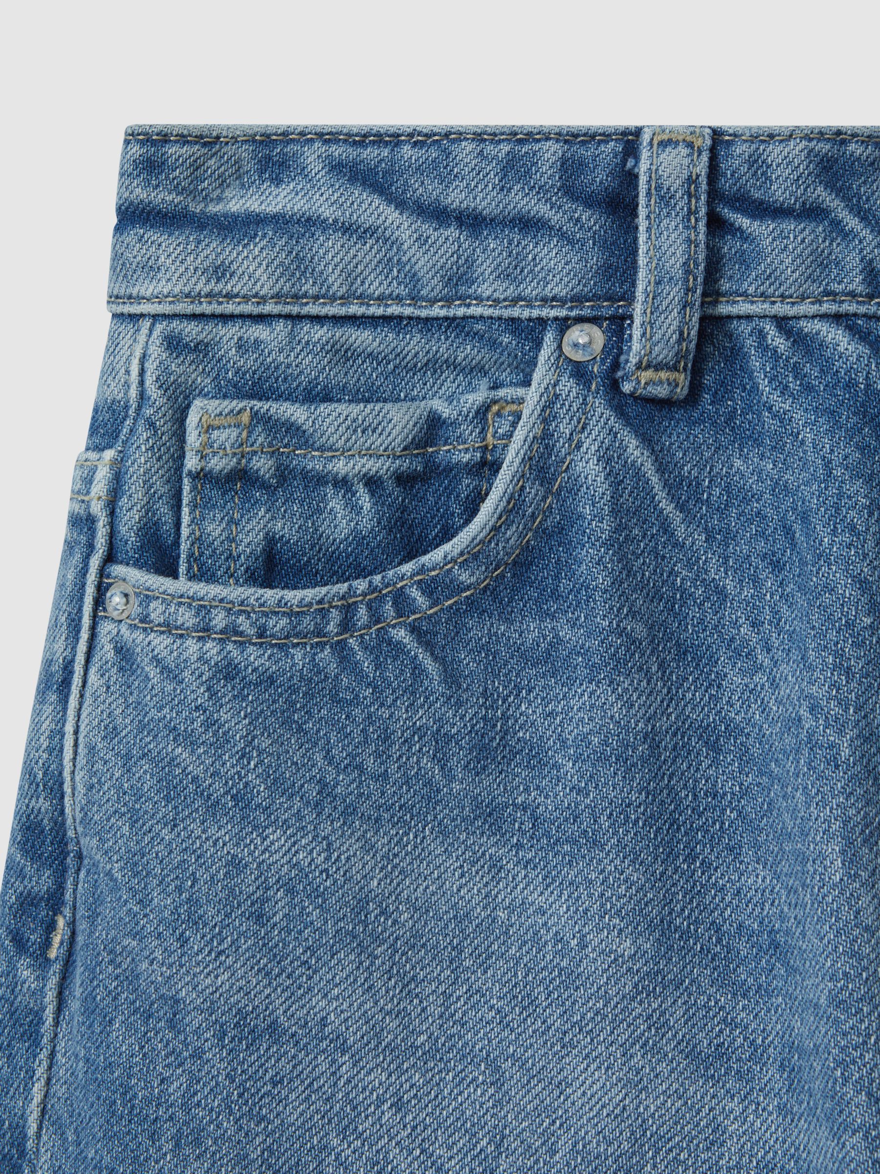 3-9 yrs Loose Fit Adjuster Jeans in Mid Blue