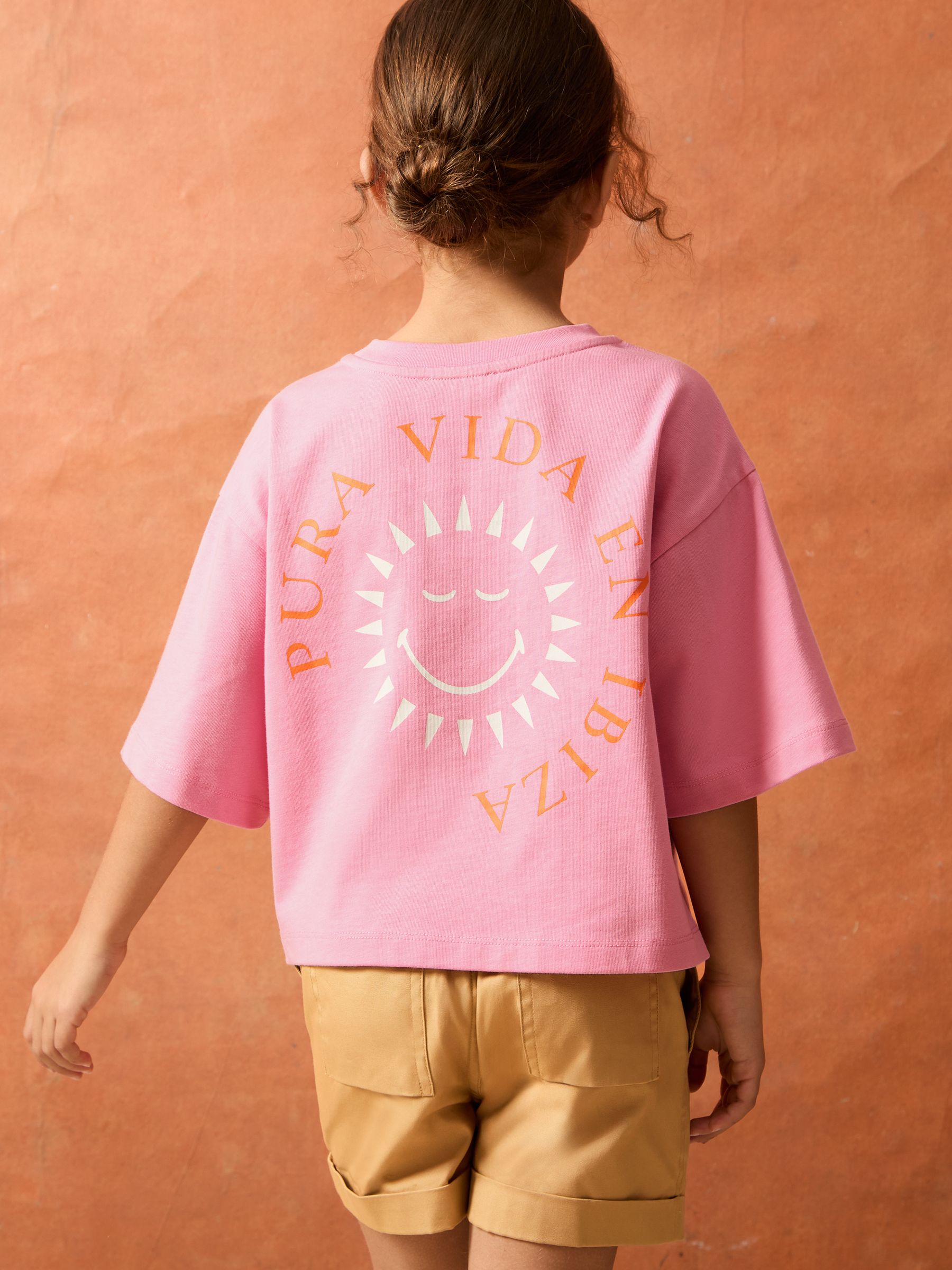 13-14 yrs SmileyWorld | Sun-Print T-Shirt in Pink