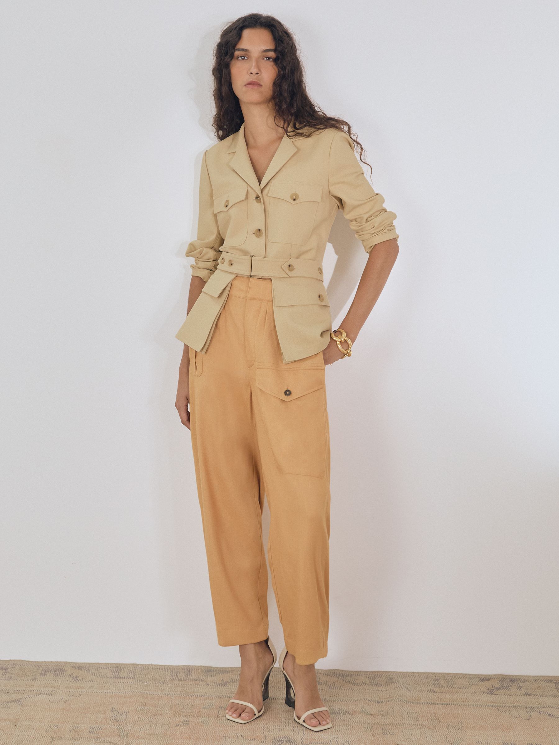 Atelier Belted Utility Jacket in Neutral