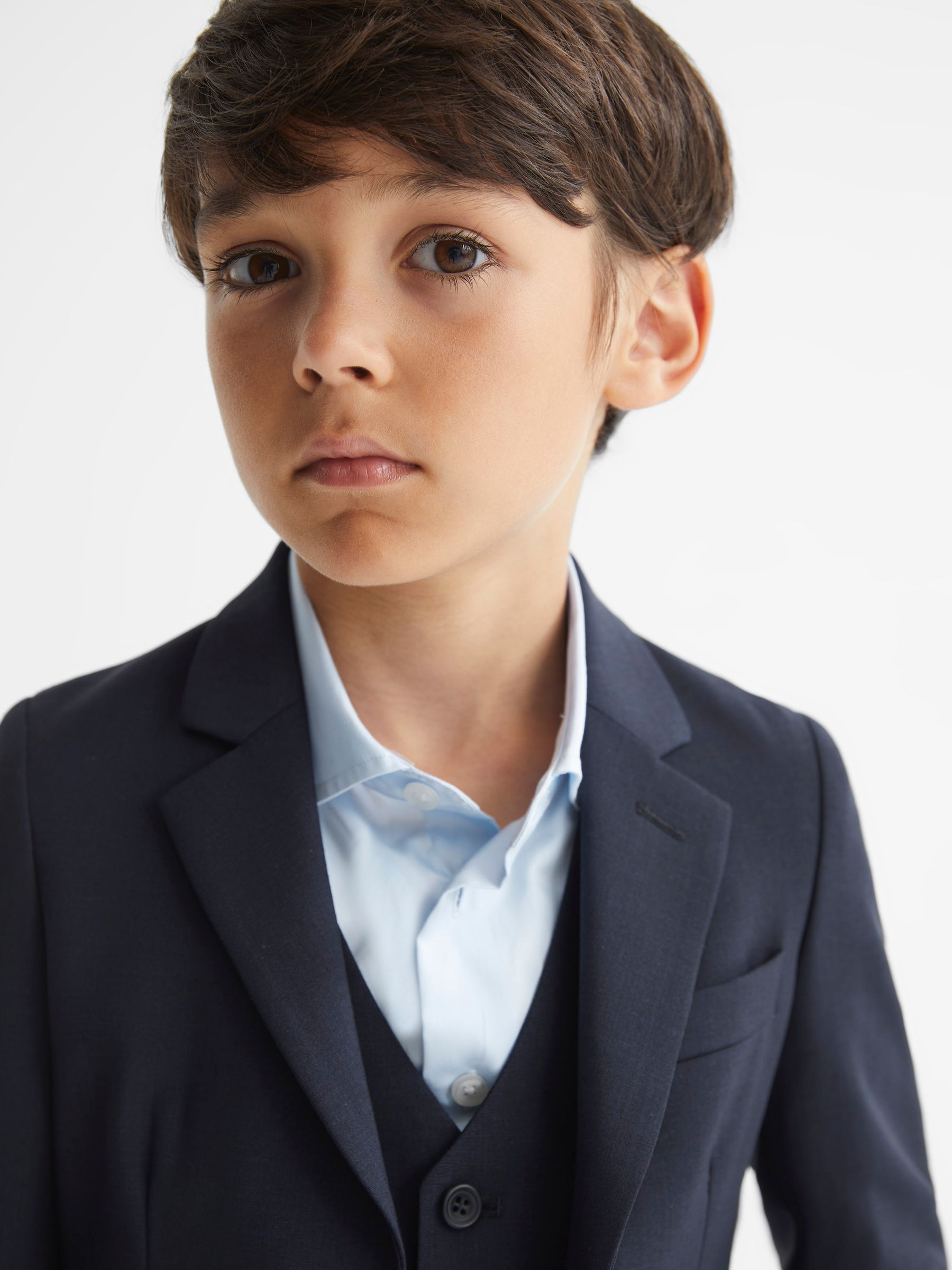 9-12 yrs Modern Fit Mixer Blazer in Navy