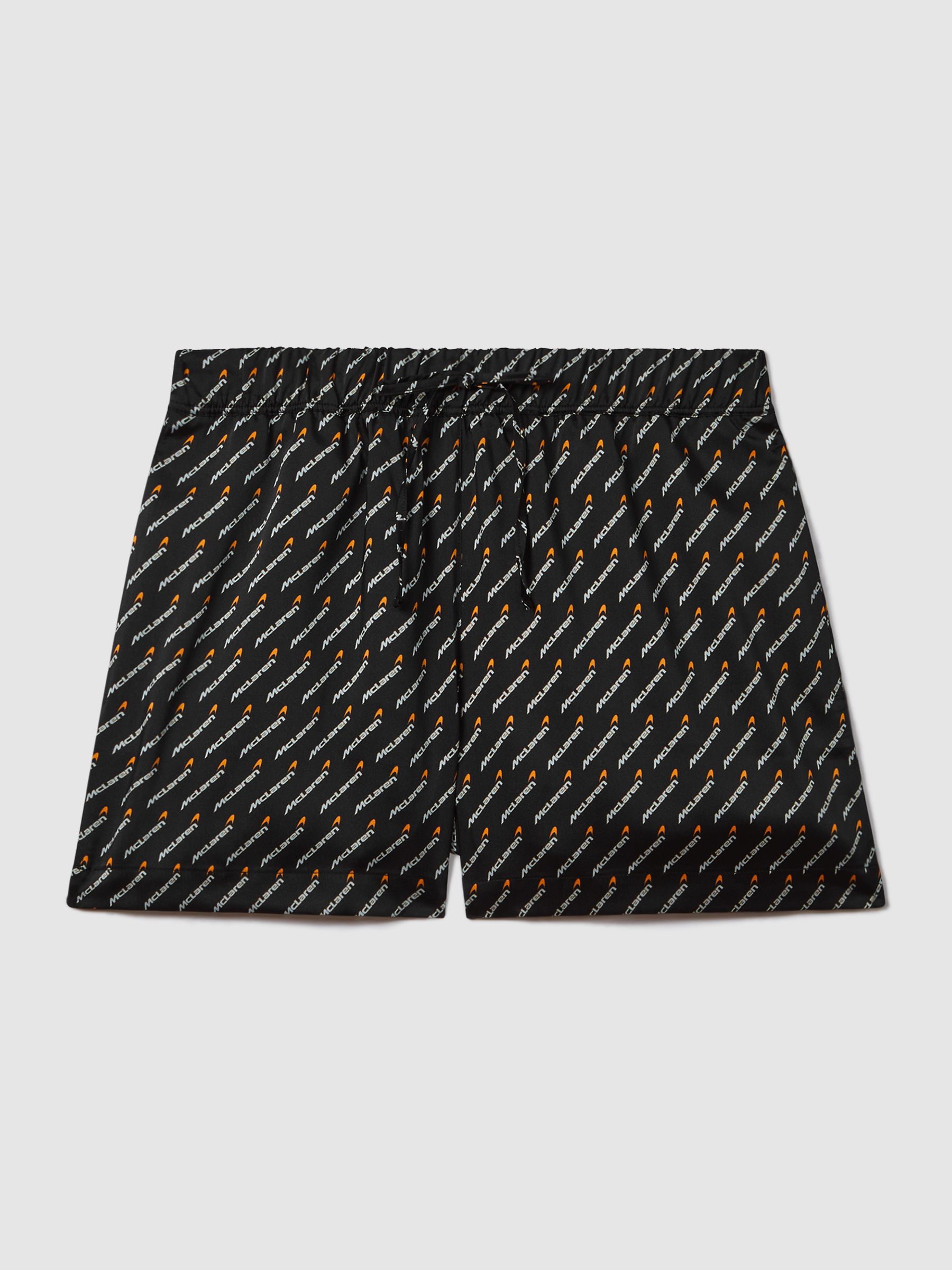 McLaren F1 Silverstone Drawstring Shorts in Black Multi