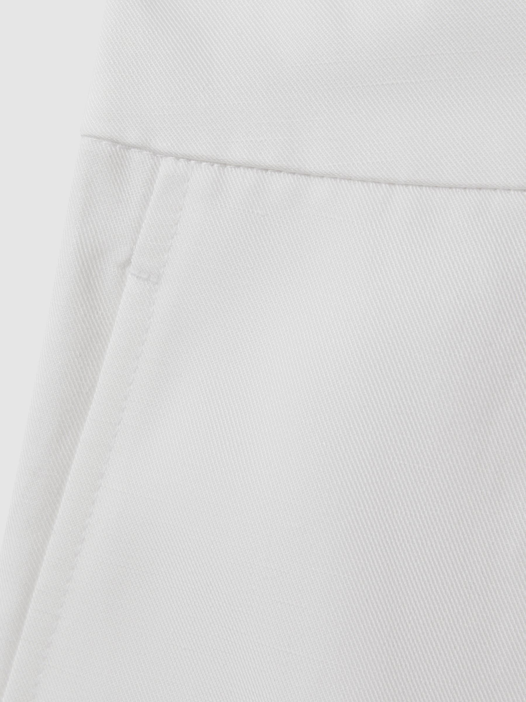 Tapered Suit Trousers with TENCEL? Fibers in White