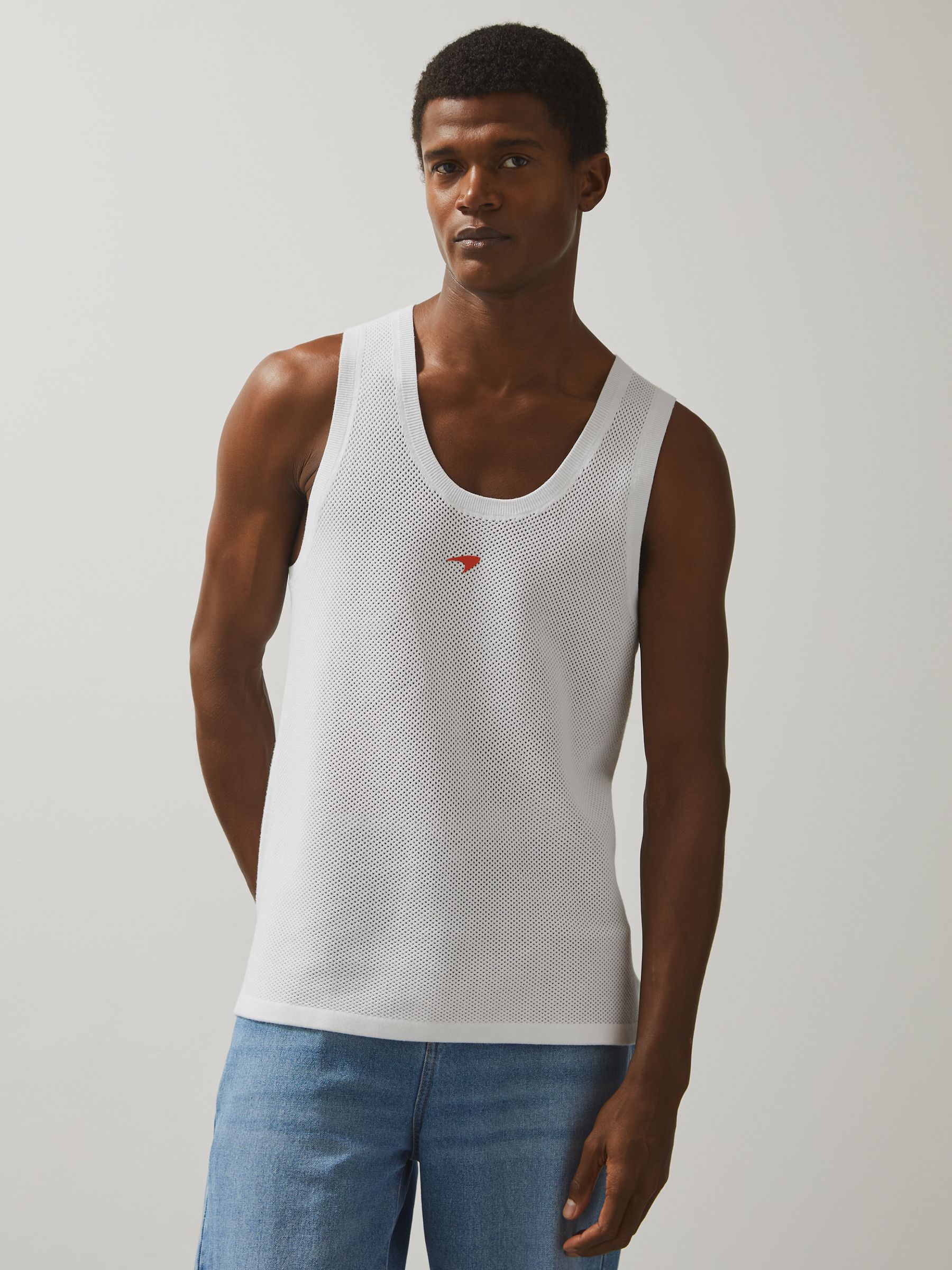 McLaren F1 Team Speedmark Knit Vest in White