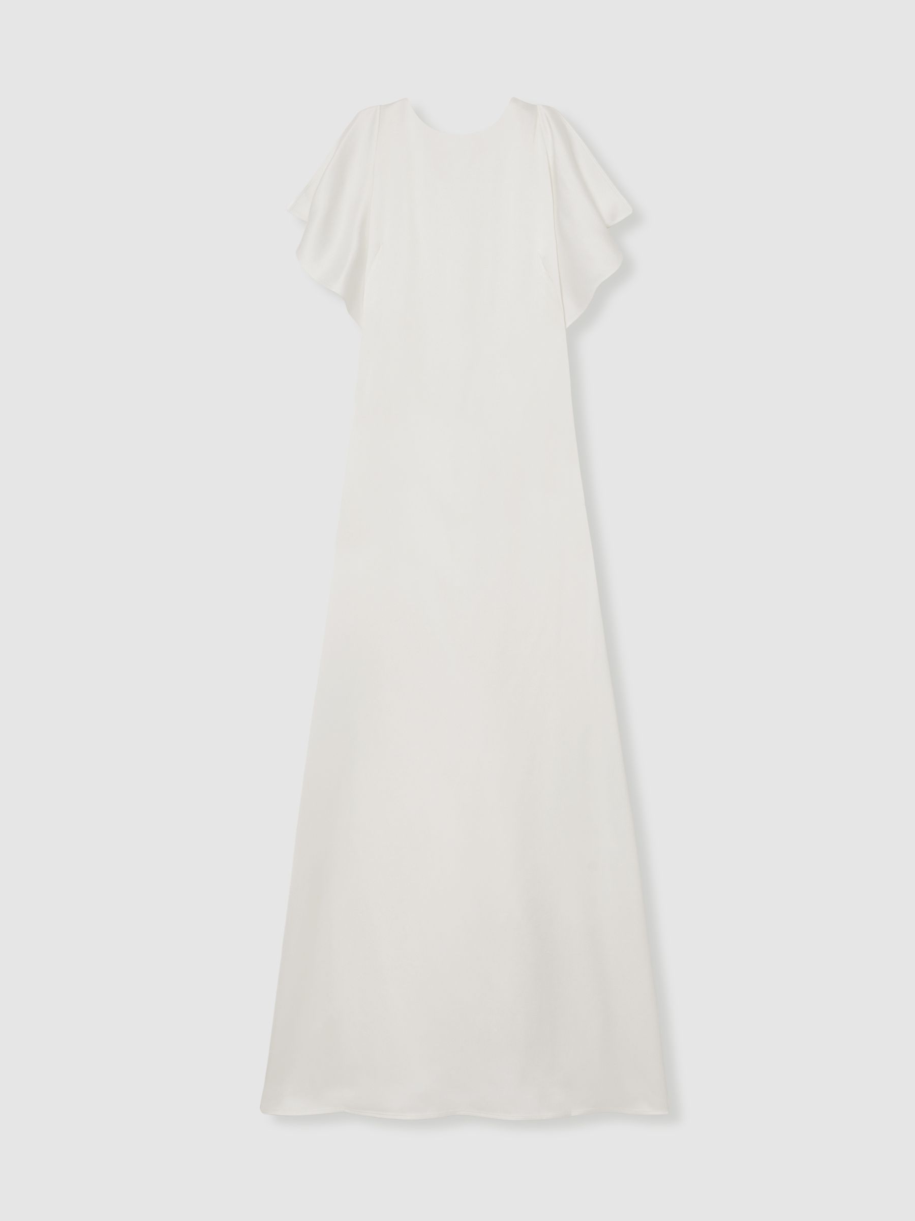Atelier Duchess Satin Maxi Dress in White