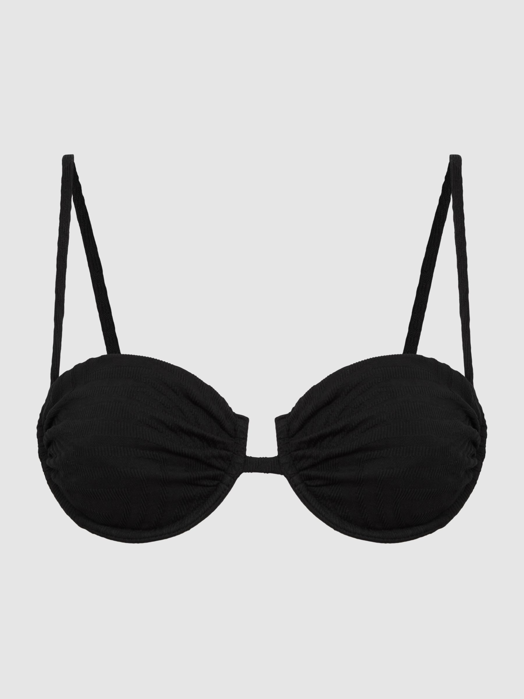 FELLA Balconette Bikini Top in Black
