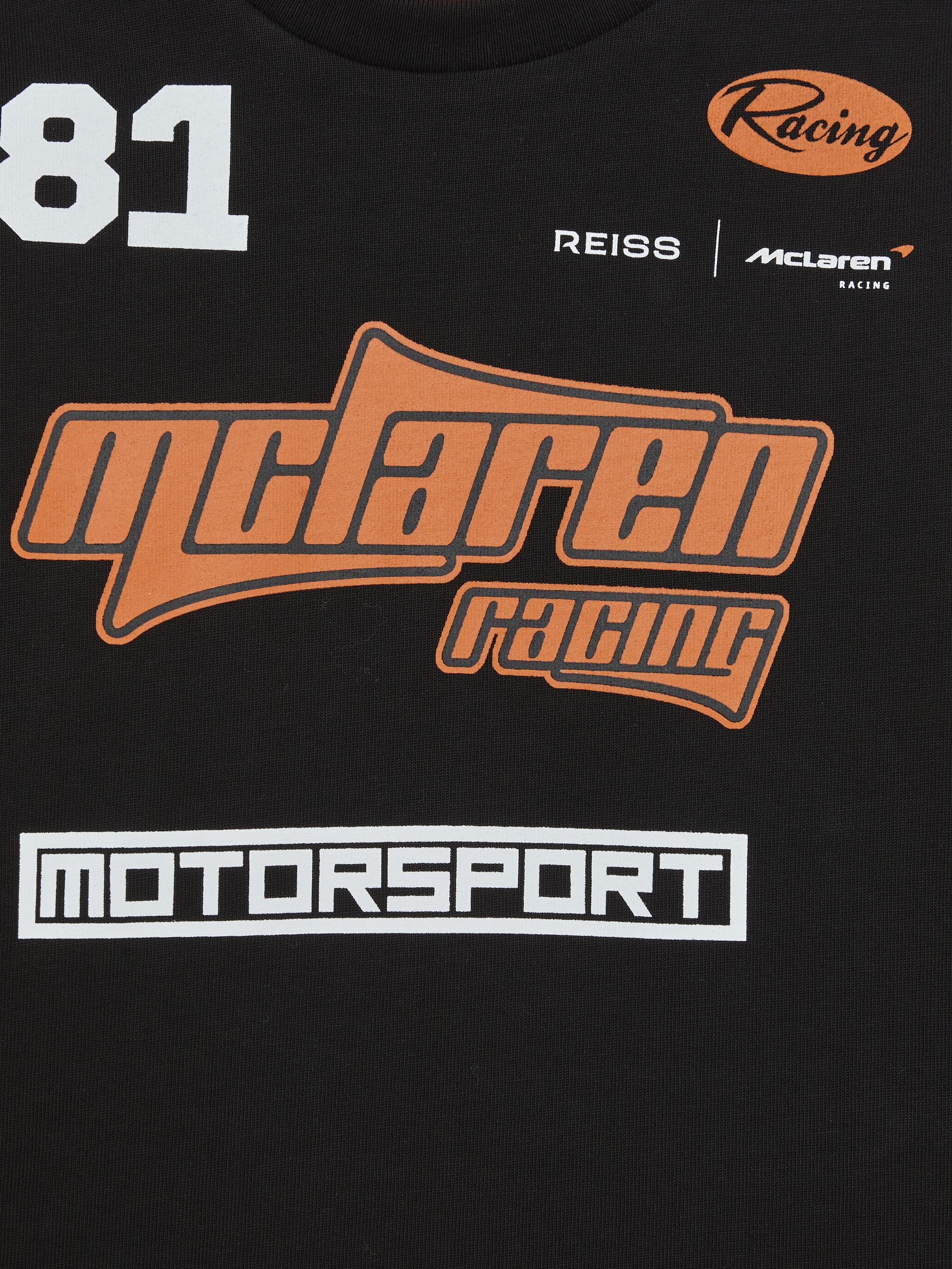 13-14 yrs McLaren F1 Team Cotton Logo T-Shirt Unisex Fit in Black